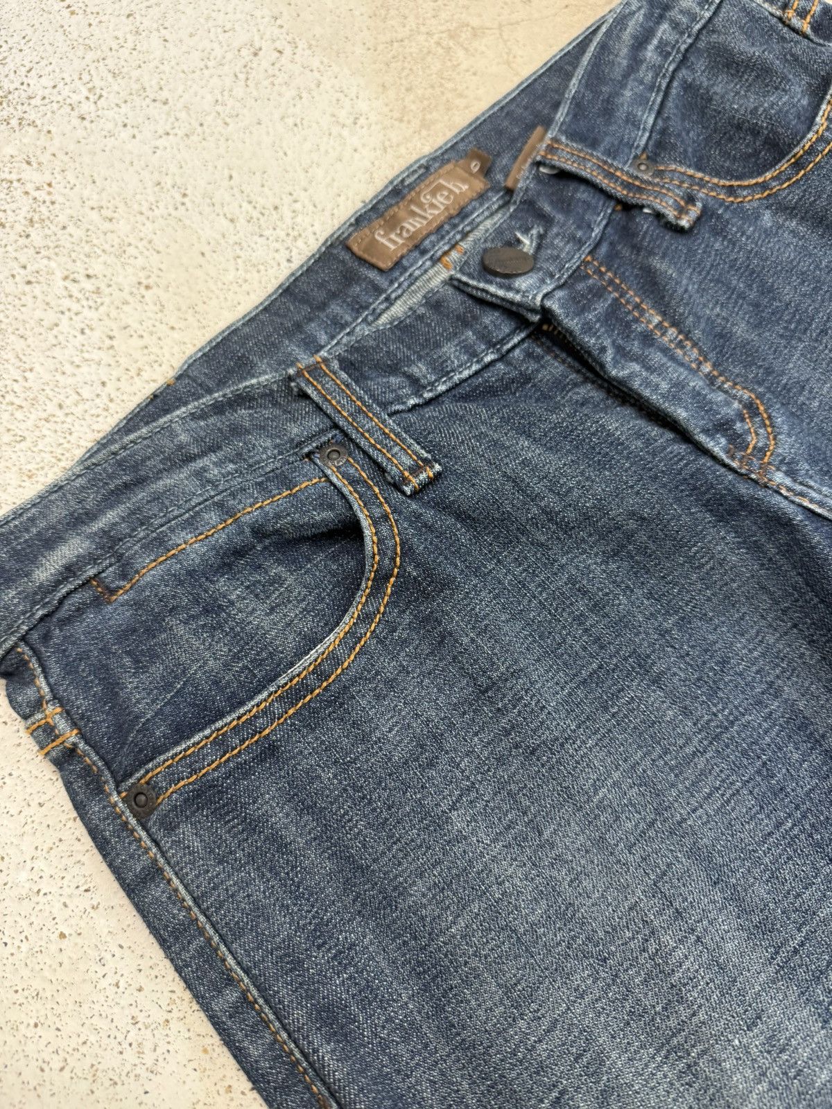 Frankie Shop Frankie b. Embellish Back Pocket Flare Denim Pants Size 30" / US 8 / IT 44 - 5 Thumbnail