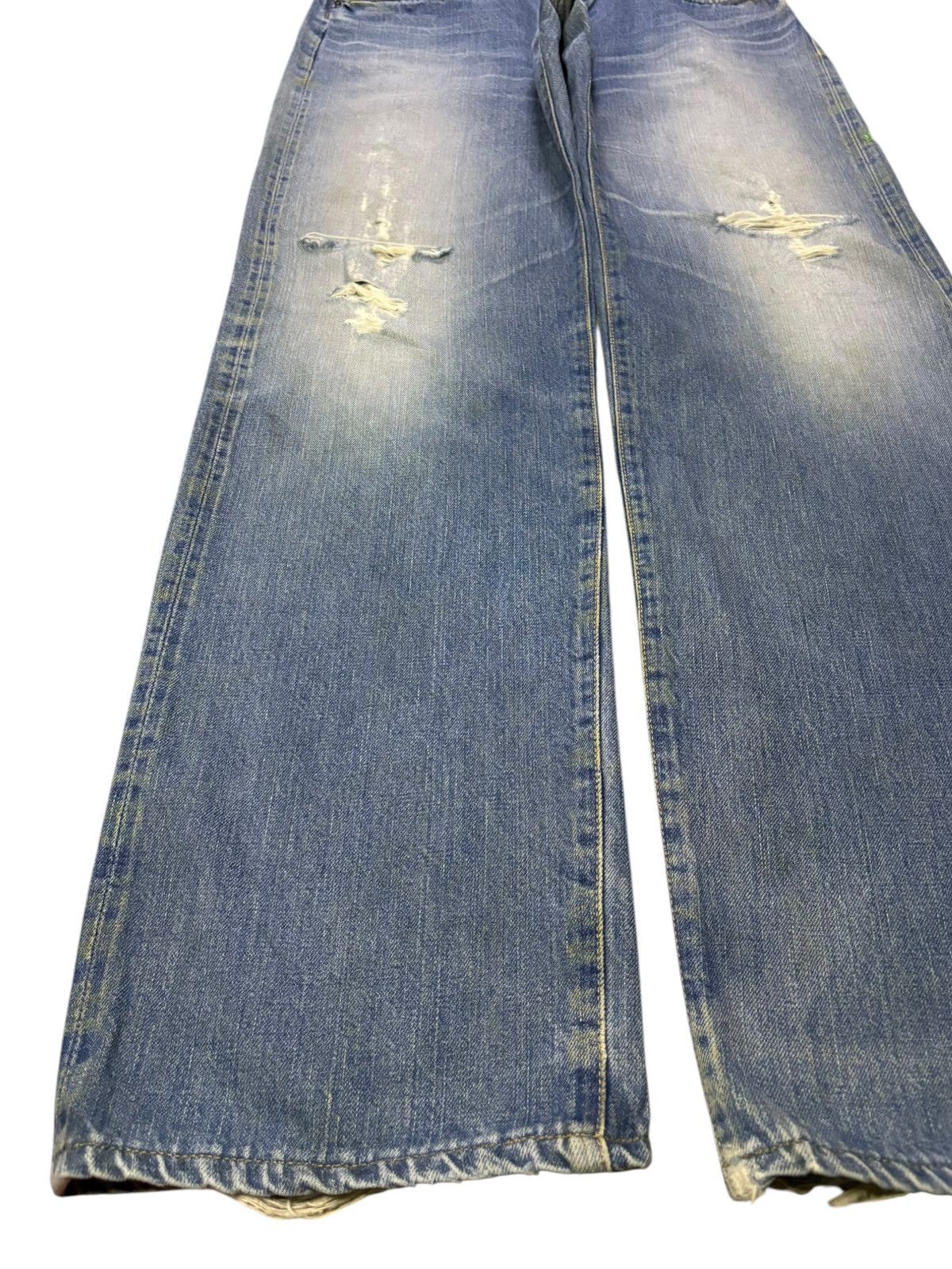 Edwin Vintage Edwin 505SXR Selvedge Distressed Baggy Jeans Size US 32 / EU 48 - 7 Thumbnail