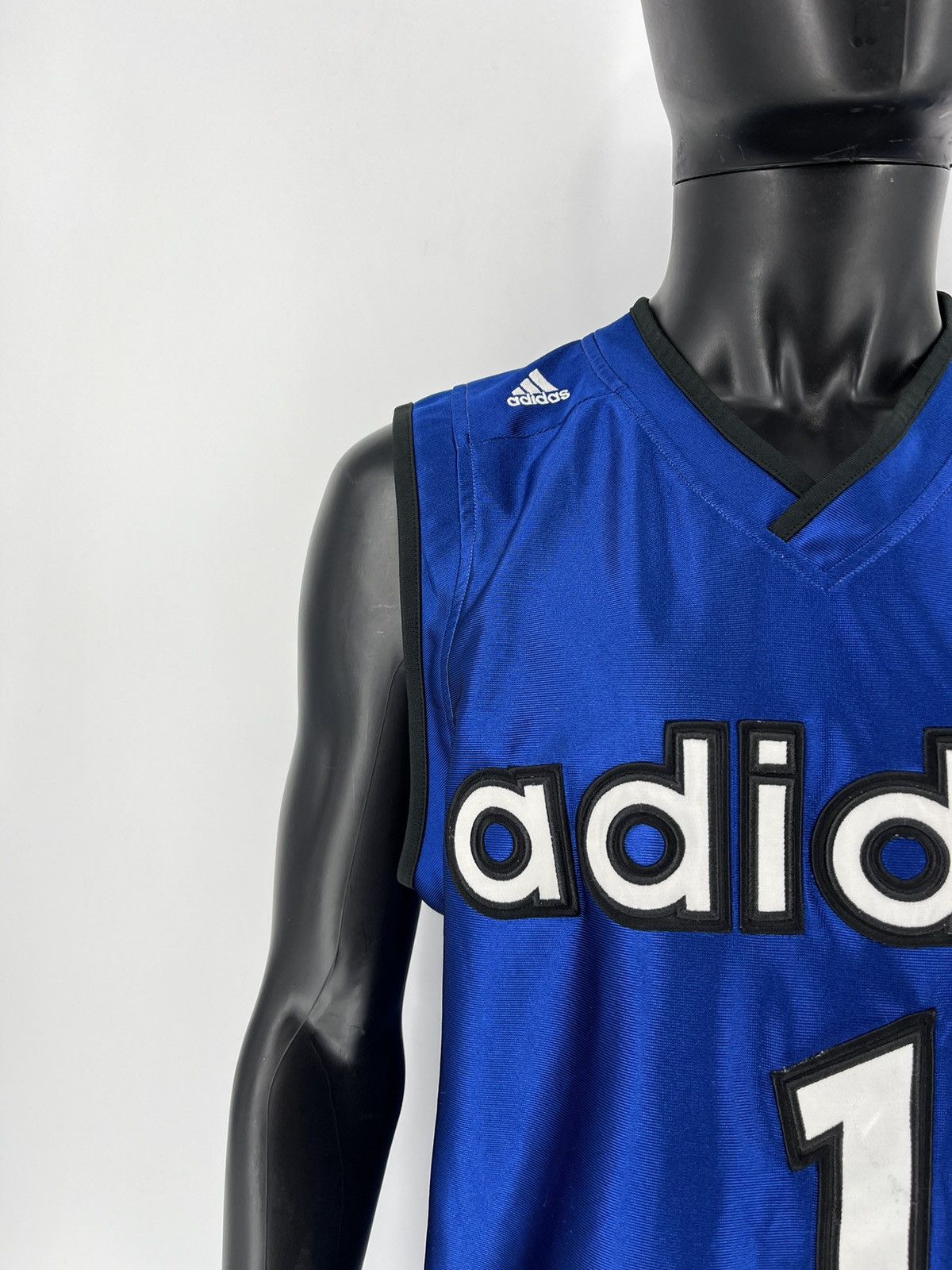 Adidas Adidas Vintage 90s Jersey Number One Basketball Rare Item Size US L / EU 52-54 / 3 - 6 Thumbnail