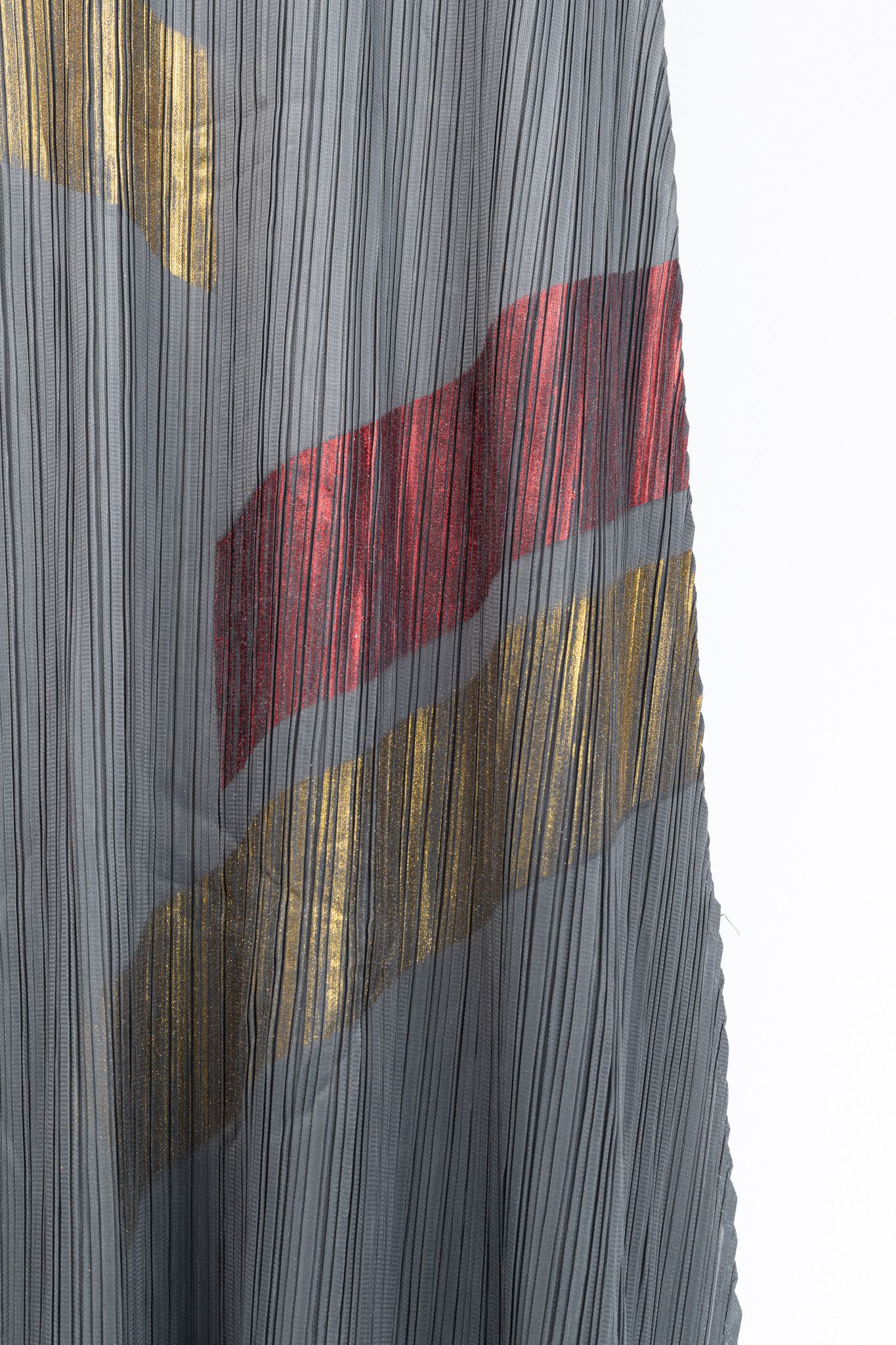 Other Grey Accordion-Pleated Metallic-Stripe Maxi Dress Size M / US 6-8 / IT 42-44 - 6 Thumbnail