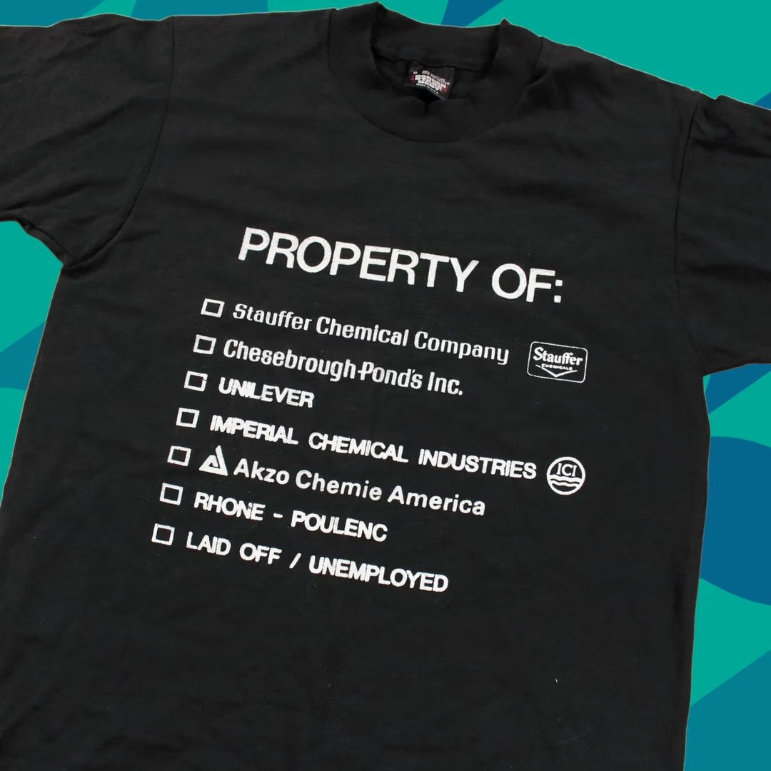 Vintage VINTAGE USA Screen Stars T-Shirt S Chemist Joke Stauffer Unilever 80s 90s Mens Size US S / EU 44-46 / 1 - 1 Thumbnail