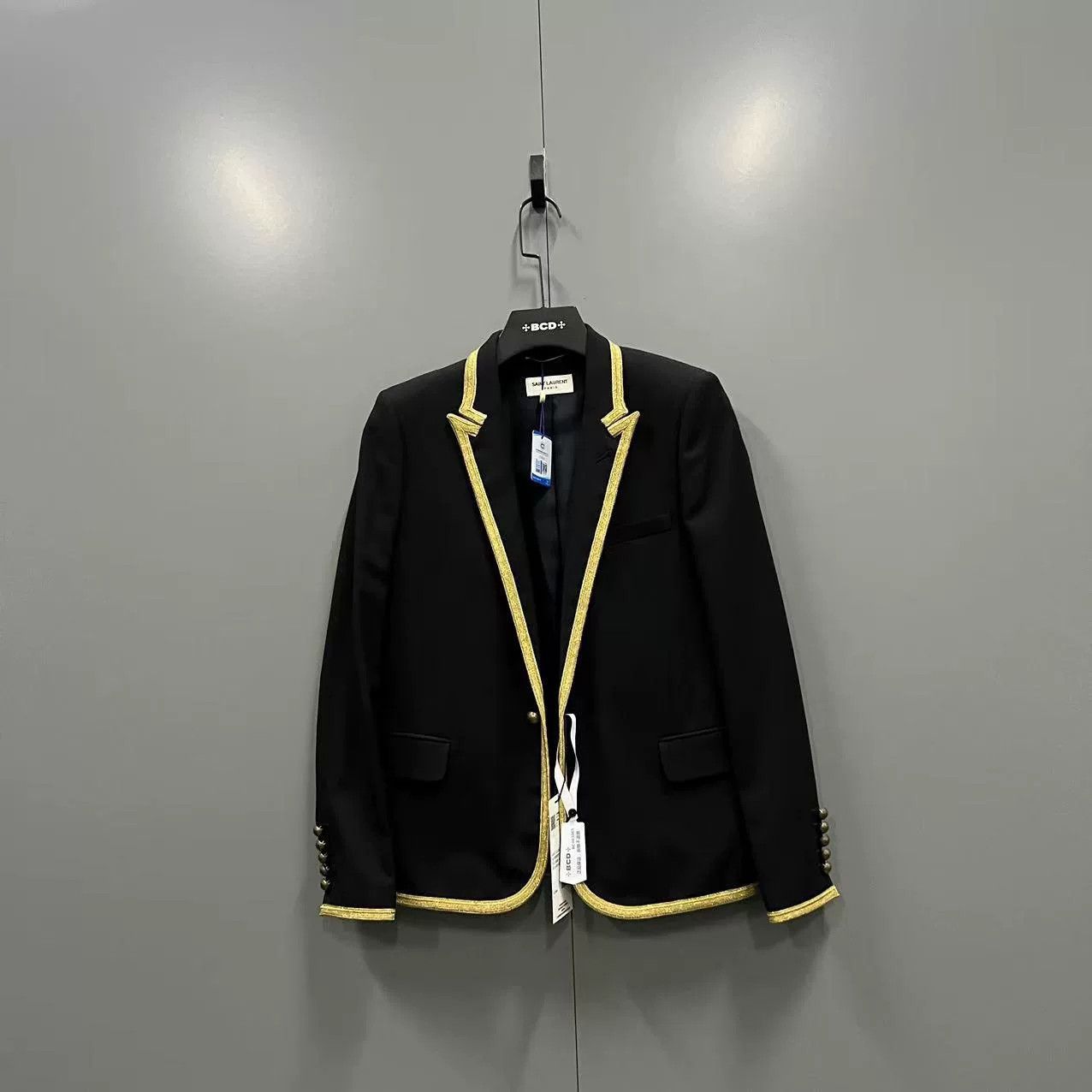 Saint Laurent Paris saint laurent embroidered black blazer jacket Size US M / EU 48-50 / 2 - 1 Thumbnail