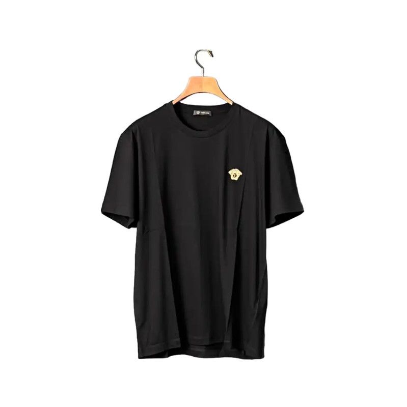Versace Versace Black Cotton Long Sleeve T-Shirt 0089 Size US M / EU 48-50 / 2 - 1 Thumbnail