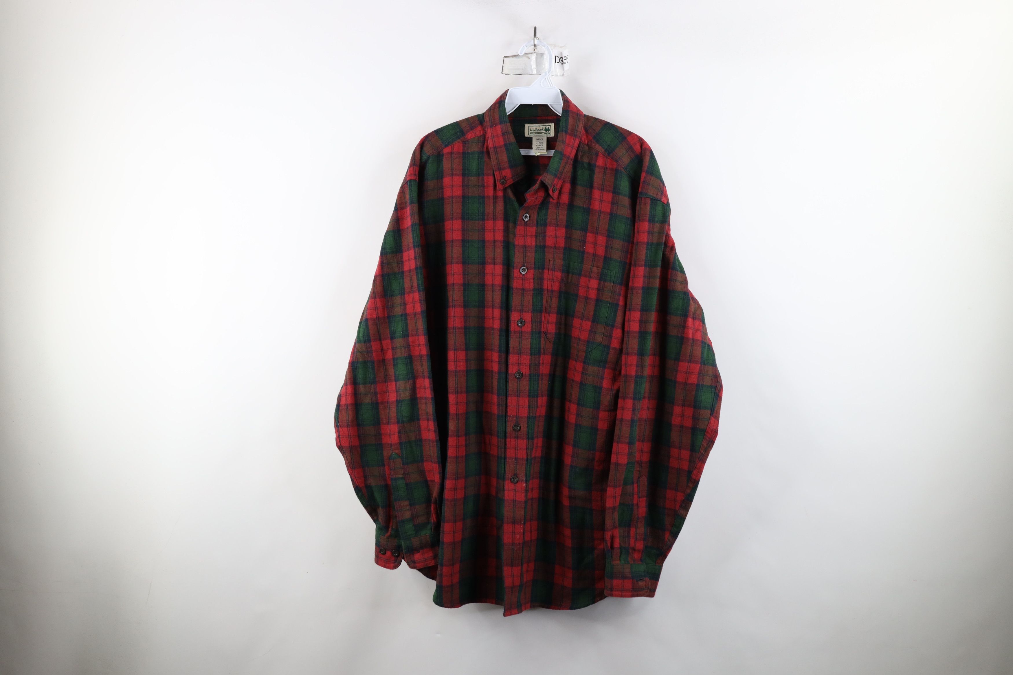 L.L. Bean × Vintage Vintage LL Bean Flannel Collared Button Down Shirt Plaid Size US L / EU 52-54 / 3 - 1 Thumbnail