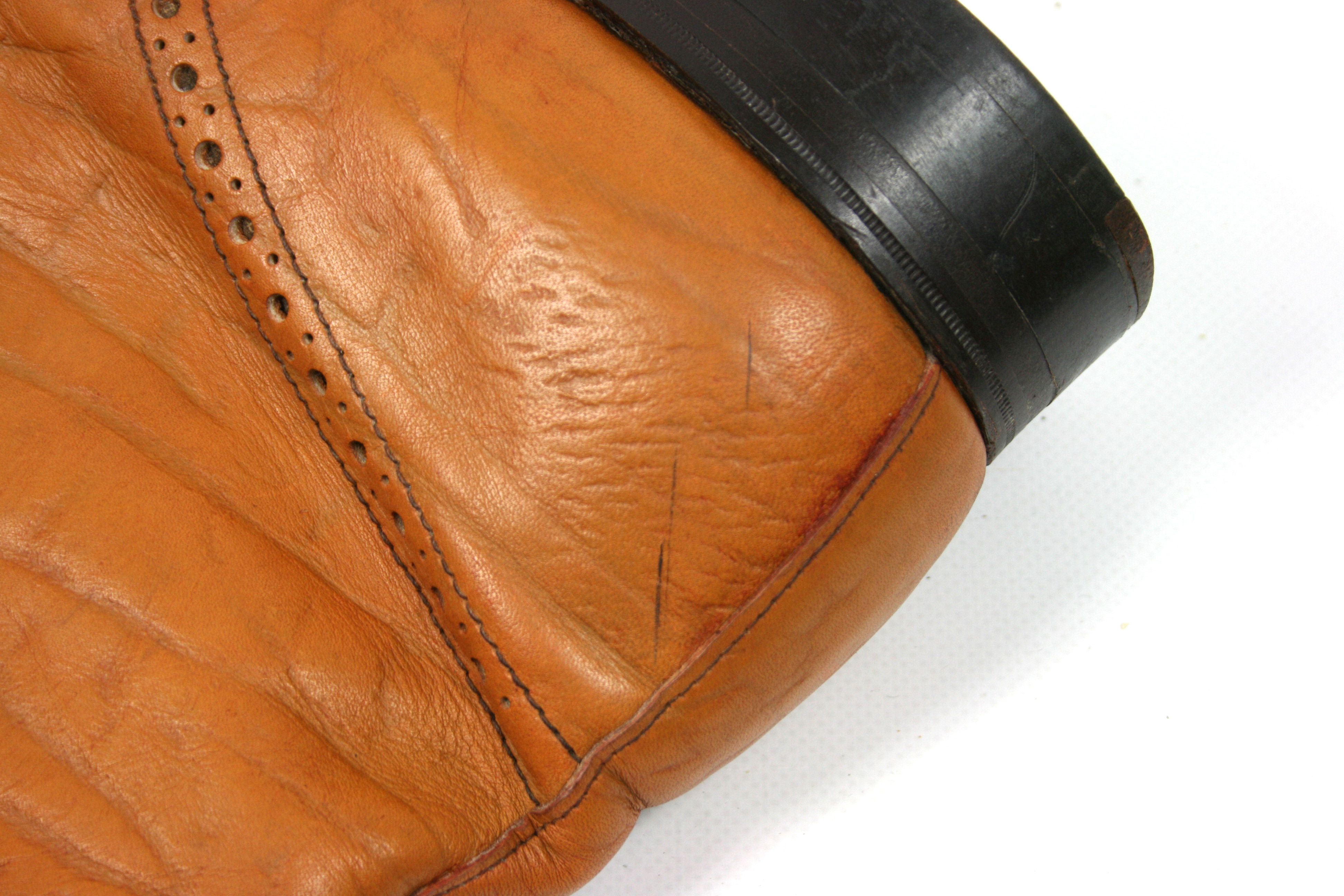 Sanders Leather Brogue Boots Made in England Size US 12 / EU 45 - 8 Thumbnail