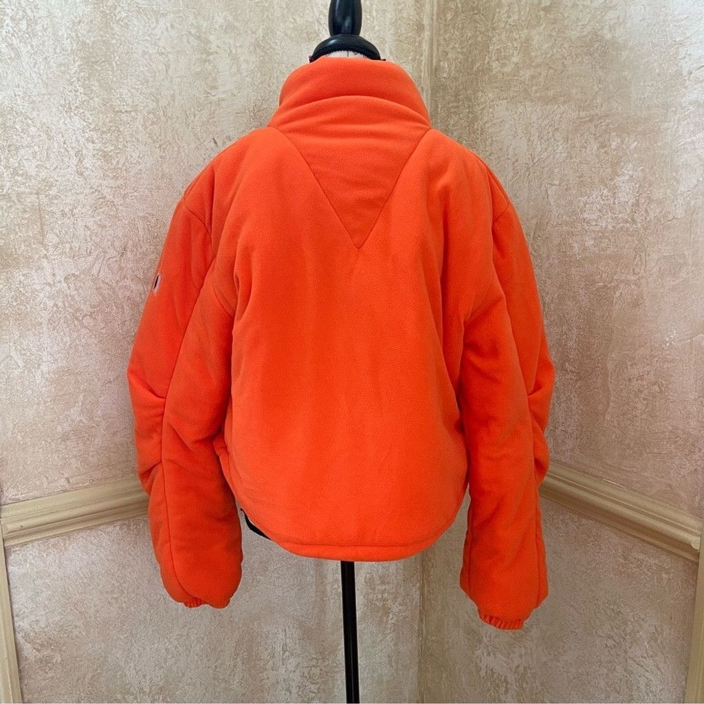 Free People FP MOVEMENT Free People Neon Orange Puffer Fleece Jacket L Size L / US 10 / IT 46 - 8 Thumbnail