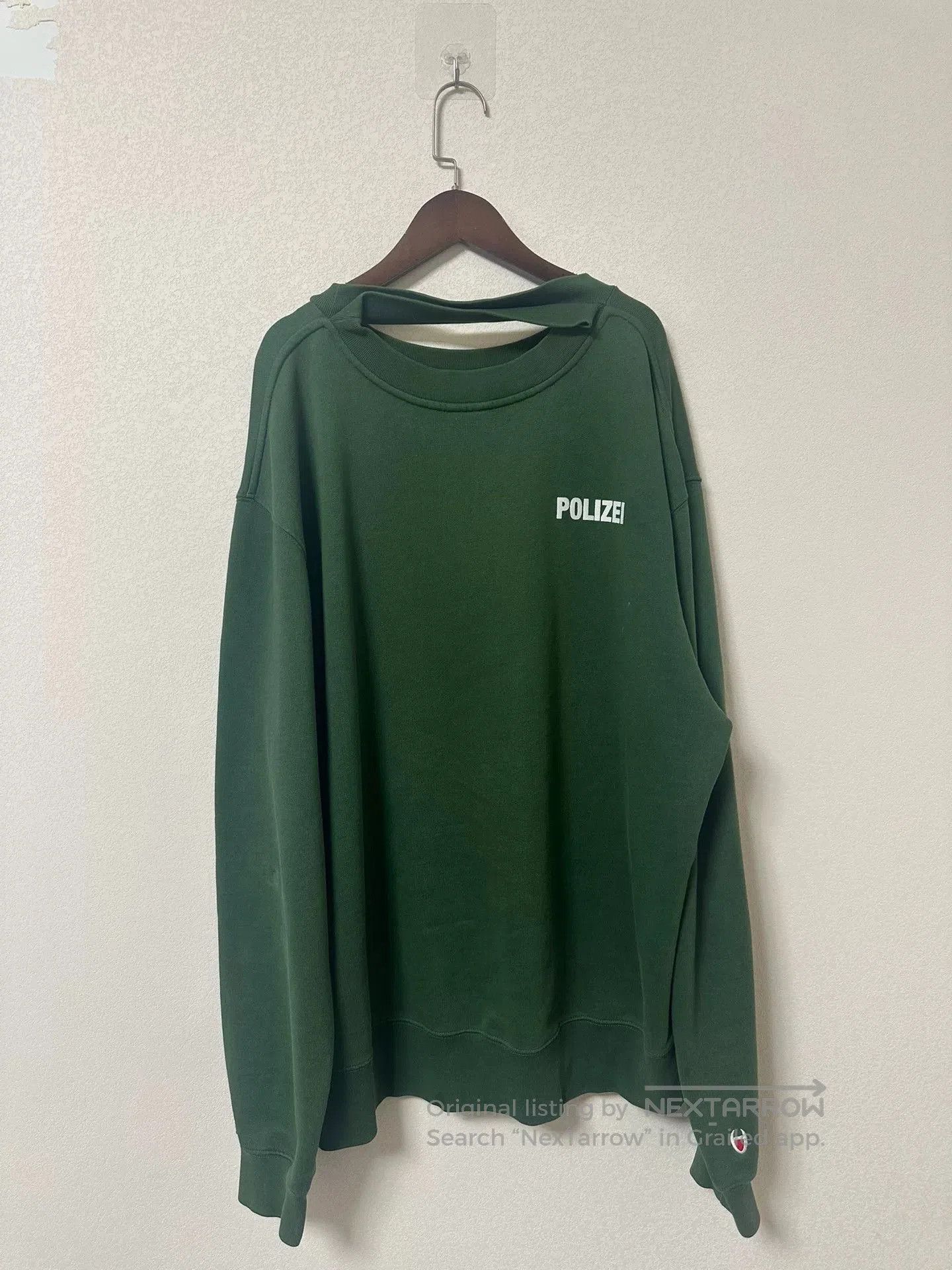 Vetements Vetements Champion Polizei Reversible Hoodie. Size US XS / EU 42 / 0 - 2 Thumbnail
