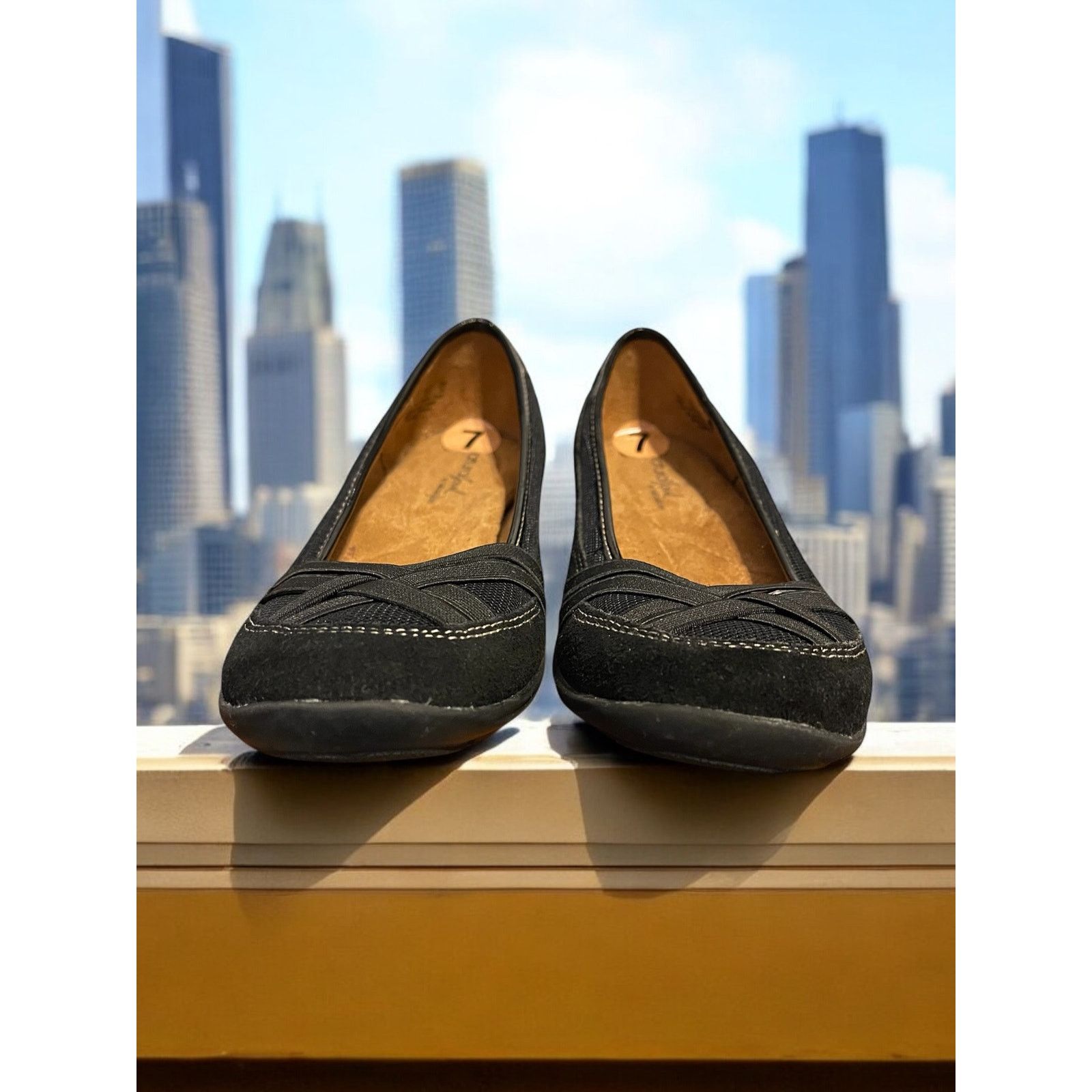 Unknown London Leather NaturalSoul Naturalizer Shoes Black Flats Size 7 Size US 7 / IT 37 - 2 Thumbnail