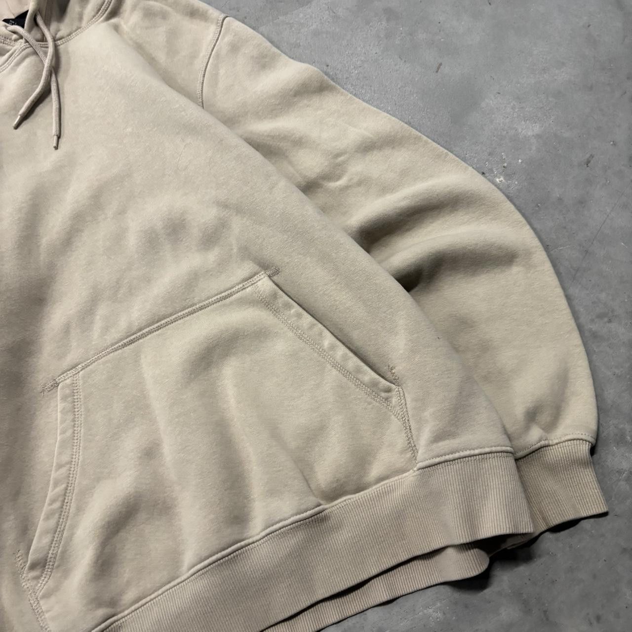 Japanese Brand × Vintage Crazy Vintage Y2K/2000s Cream Blank Streetwear Essential Hoodie! Size US S / EU 44-46 / 1 - 4 Thumbnail