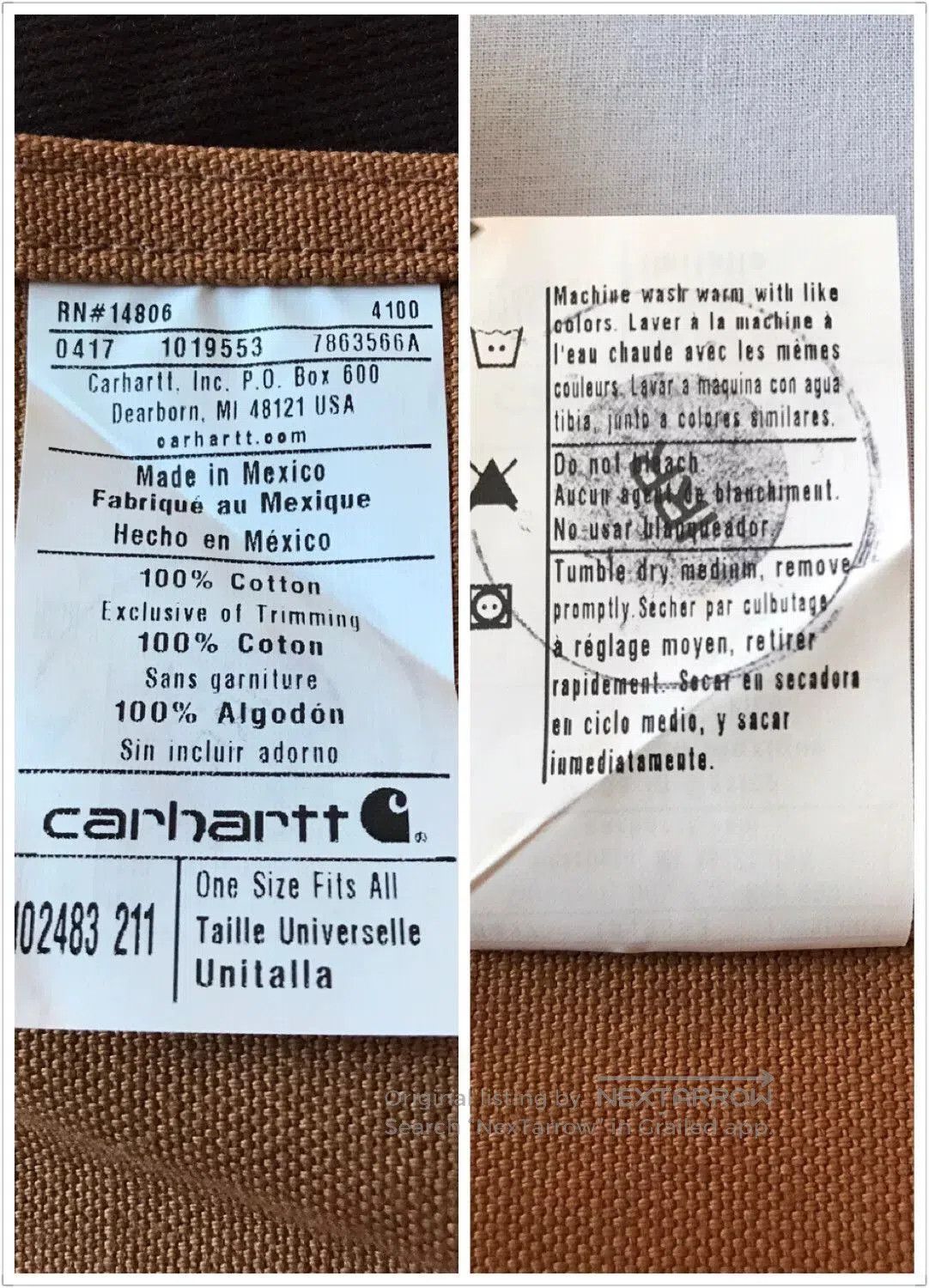 Carhartt Carhartt 102483 Canvas Apron. Size ONE SIZE - 9 Thumbnail