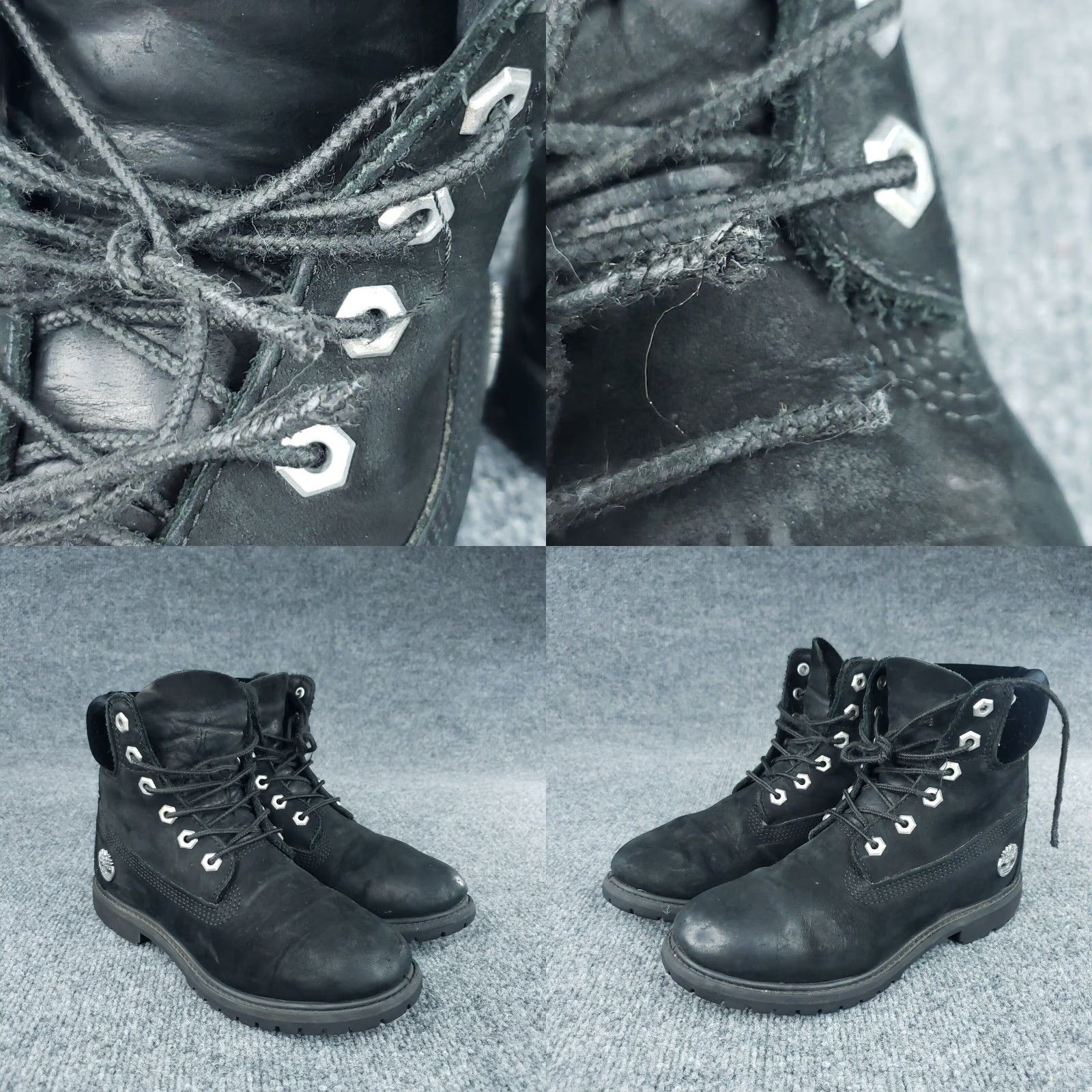 Timberland Timberland Waterproof Boots Womens Black Leather Velvet Size 6 Size US 4 / IT 34 - 8 Thumbnail