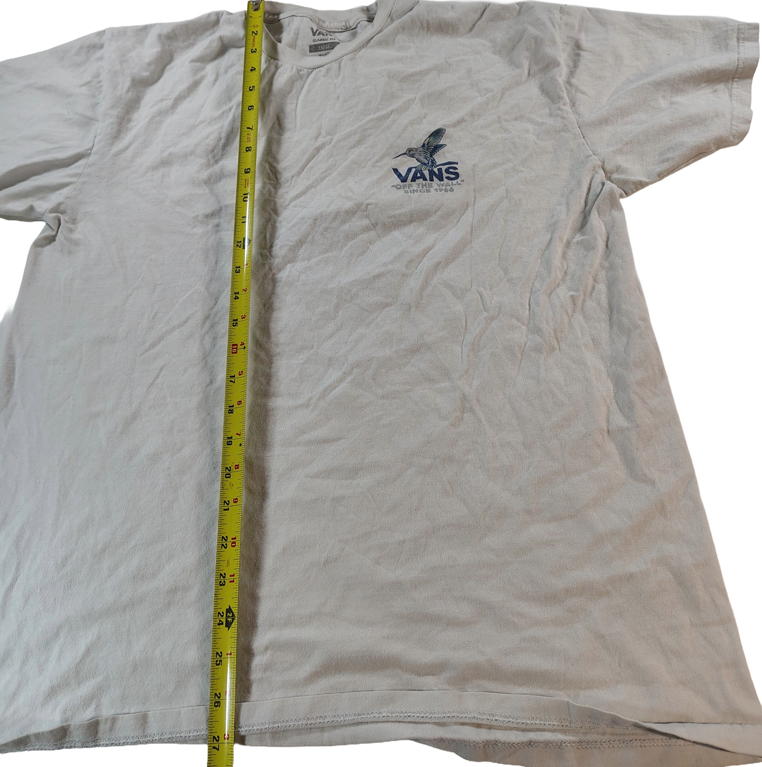 Vans Men's Large White Vans Off The Wall Since 1966 T-Shirt Size US L / EU 52-54 / 3 - 7 Thumbnail