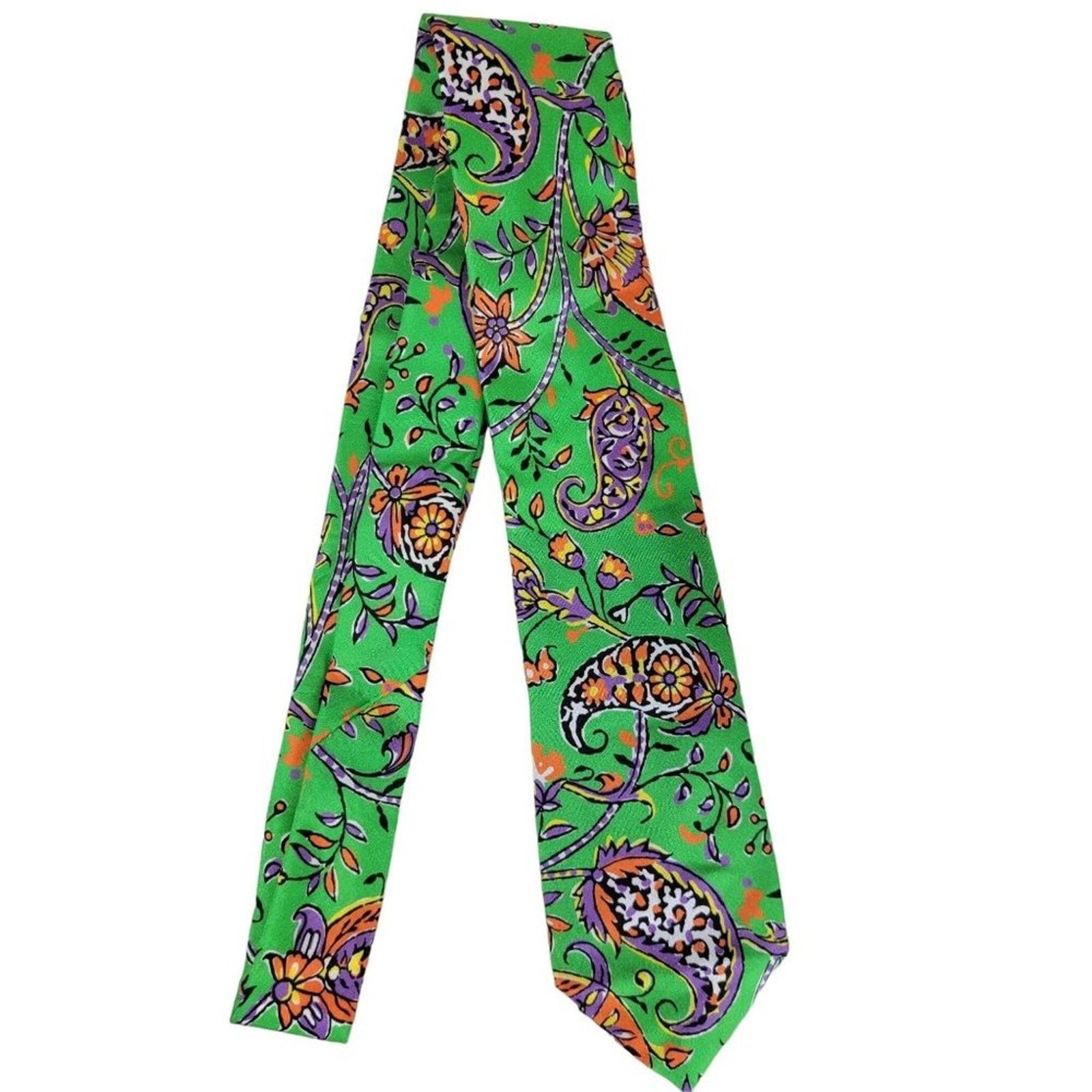 Polo Ralph Lauren Polo Ralph Lauren 100% Silk Paisley Neck Tie Size ONE SIZE - 1 Thumbnail