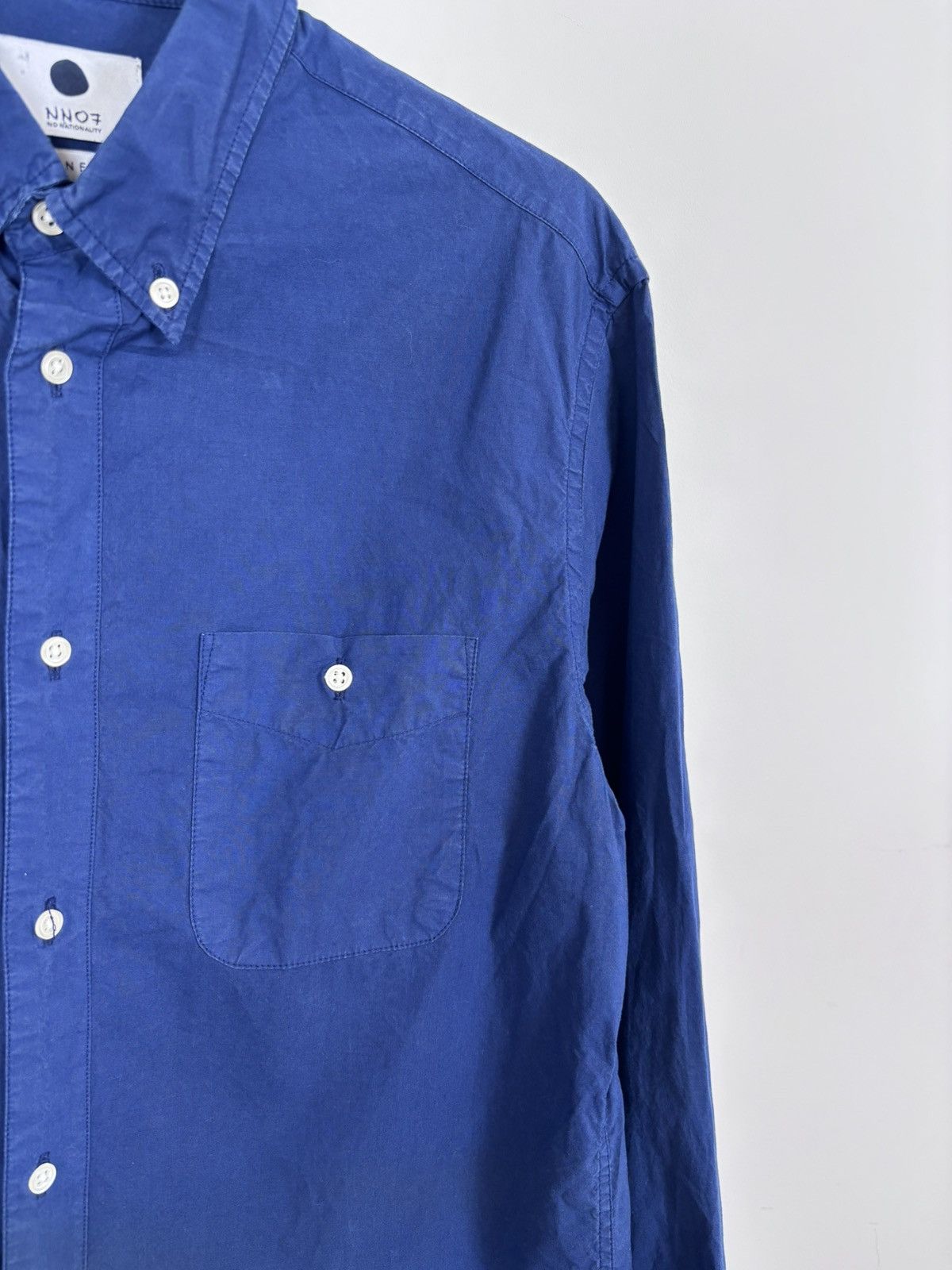NN07 NN07 No Nationality New Derek Men’s Blue Long Sleeve Shirt Size US M / EU 48-50 / 2 - 7 Thumbnail