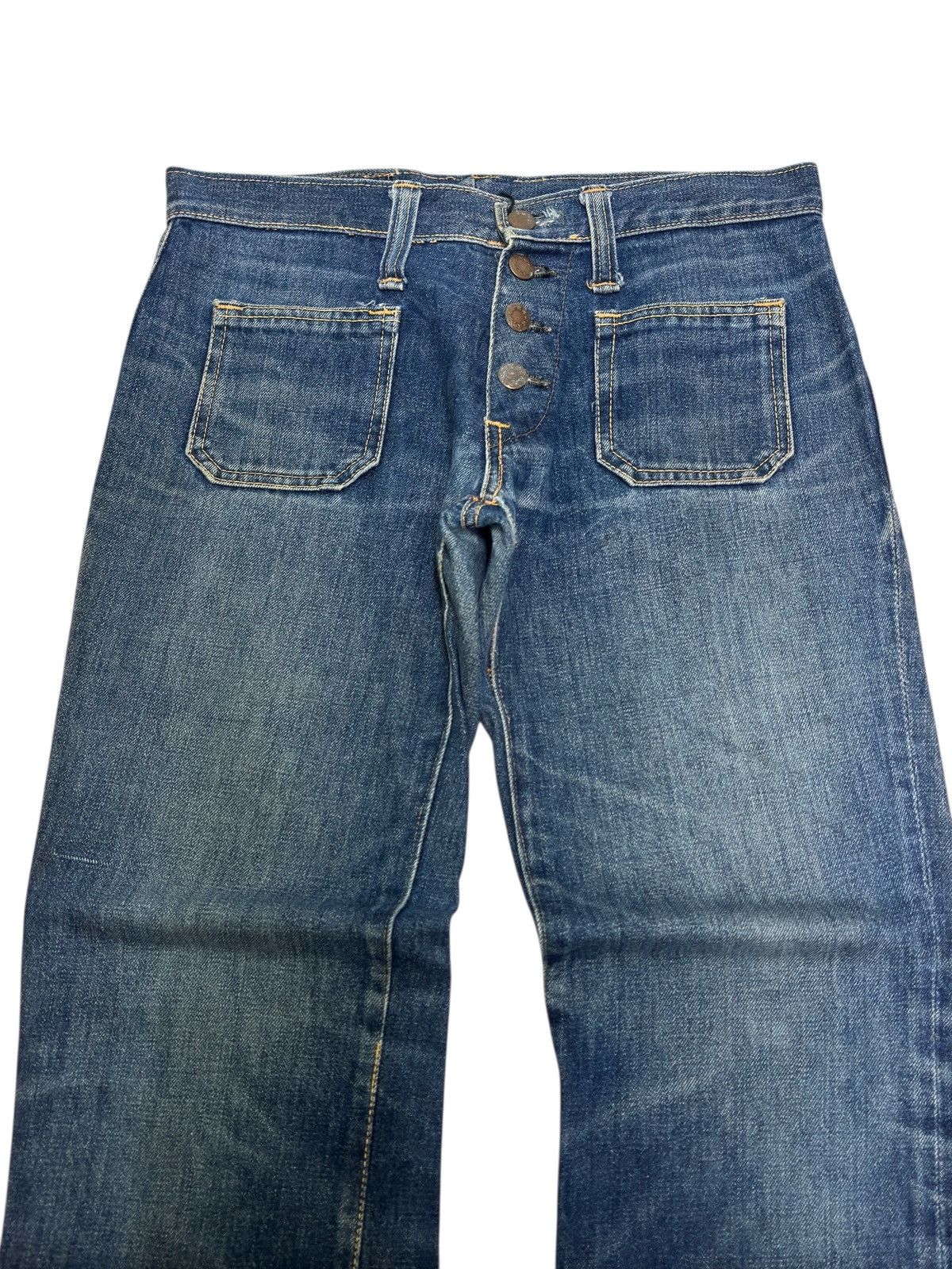 Hysteric Glamour Mc Campbell Release Hem Flare Denim Shorter Inseam Fit Size US 30 / EU 46 - 3 Thumbnail