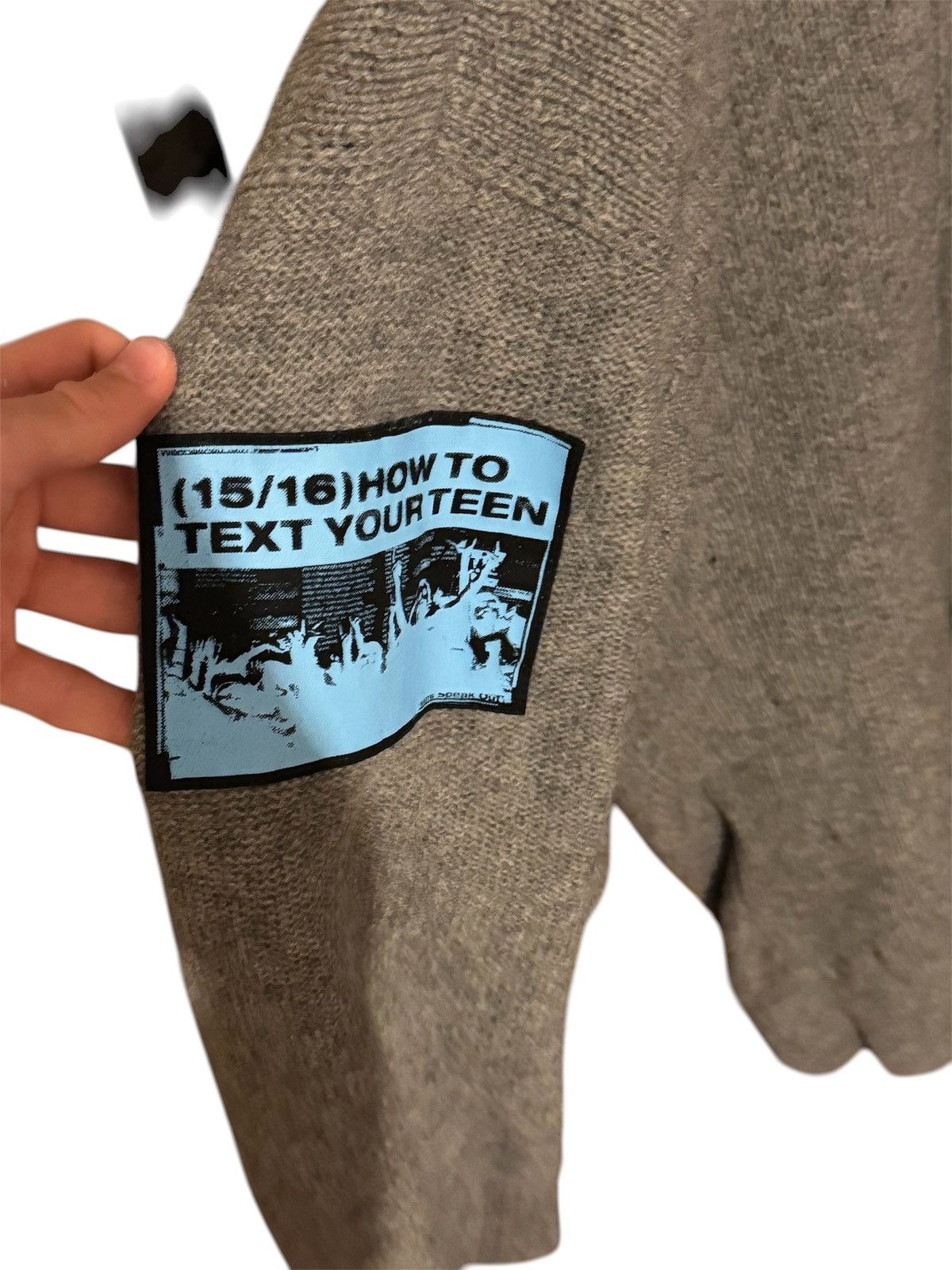 Raf Simons Raf Simons Oversized roundneck sweater with patches SS20 Size US M / EU 48-50 / 2 - 4 Thumbnail
