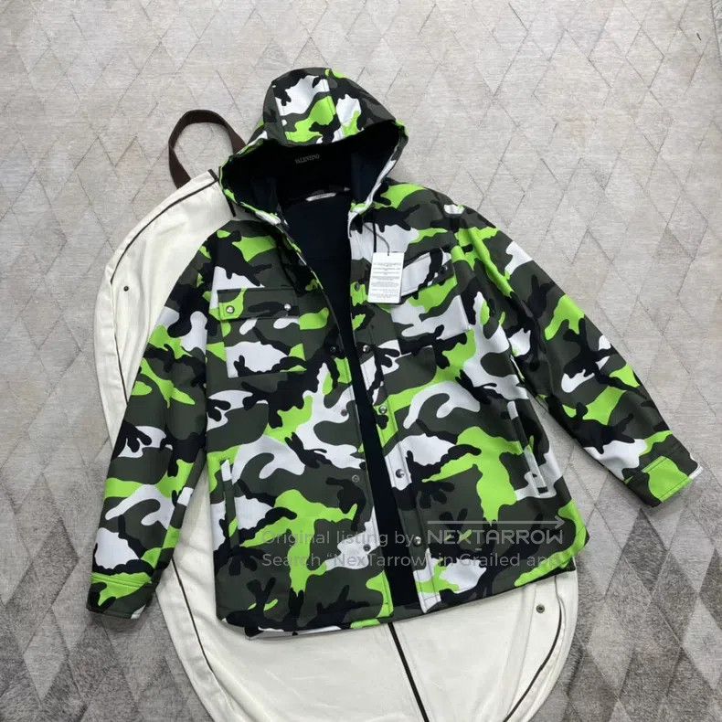 Valentino Valentino Army green camouflage parka trench coat Size US M / EU 48-50 / 2 - 1 Thumbnail