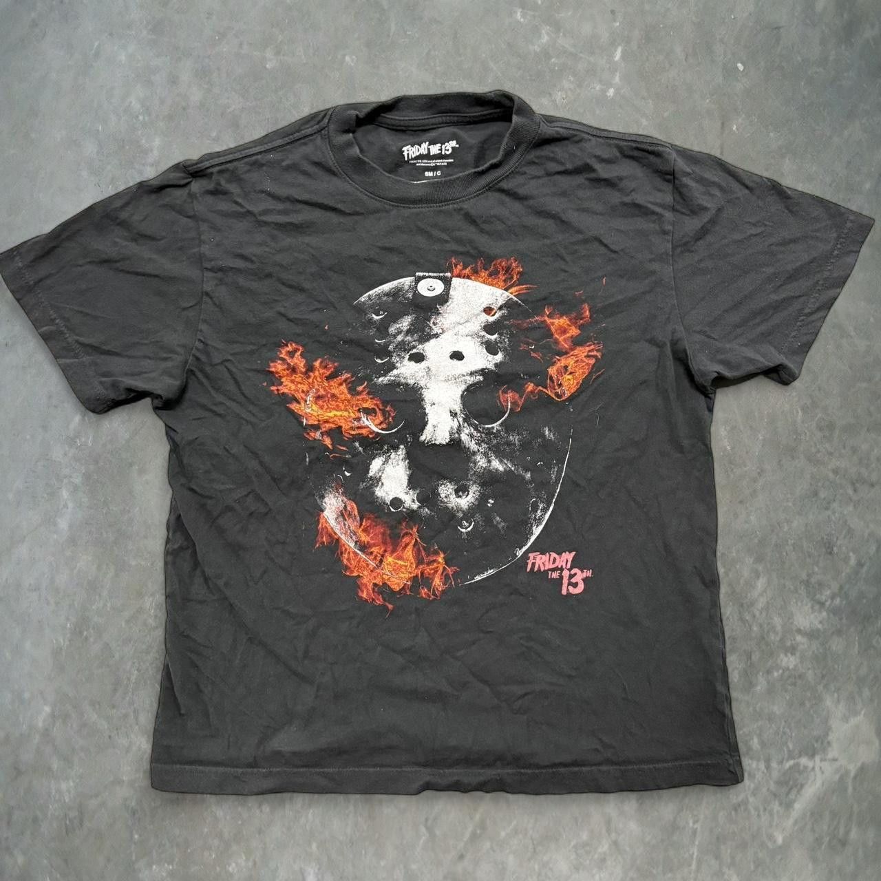 Vintage Crazy Vintage Y2K/2000s Friday The 13th Horror Jason Vorhees Halloween Graphic Tee! Size US S / EU 44-46 / 1 - 1 Thumbnail