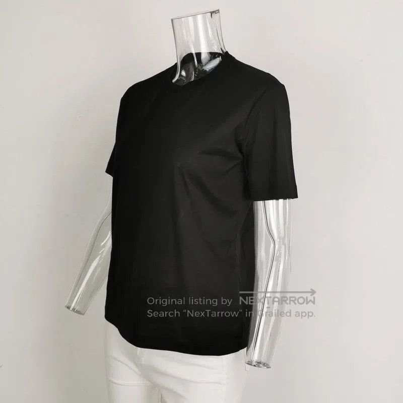 Prada Prada Classic Black Cotton Crew Neck T-Shirt. Size US S / EU 44-46 / 1 - 2 Thumbnail