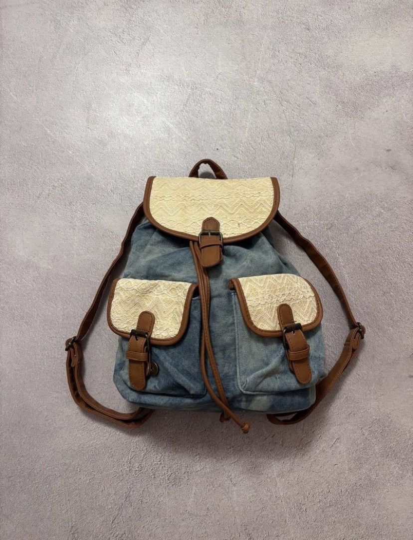 Vintage Diesel Style vintage avant garde distressed backpack Size ONE SIZE - 2 Thumbnail