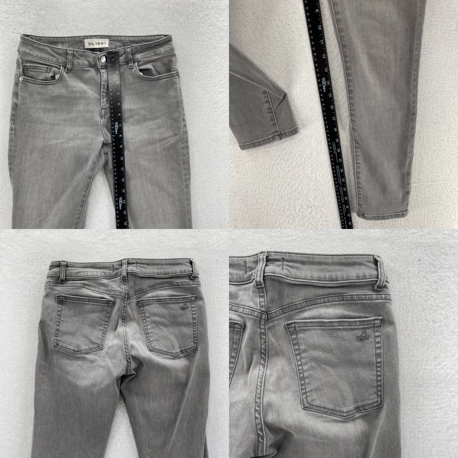 DL1961 DL1961 Marguax Jeans Women's 28 Gray Denim Instasculpt Skinny Ankle Mid Rise Size 28" / US 6 / IT 42 - 8 Thumbnail