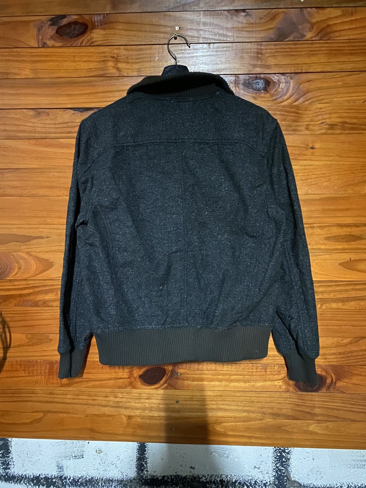 Schott Vintage Schott Wool Bomber Jacket Charcoal Ribbed Collar Size US M / EU 48-50 / 2 - 7 Thumbnail