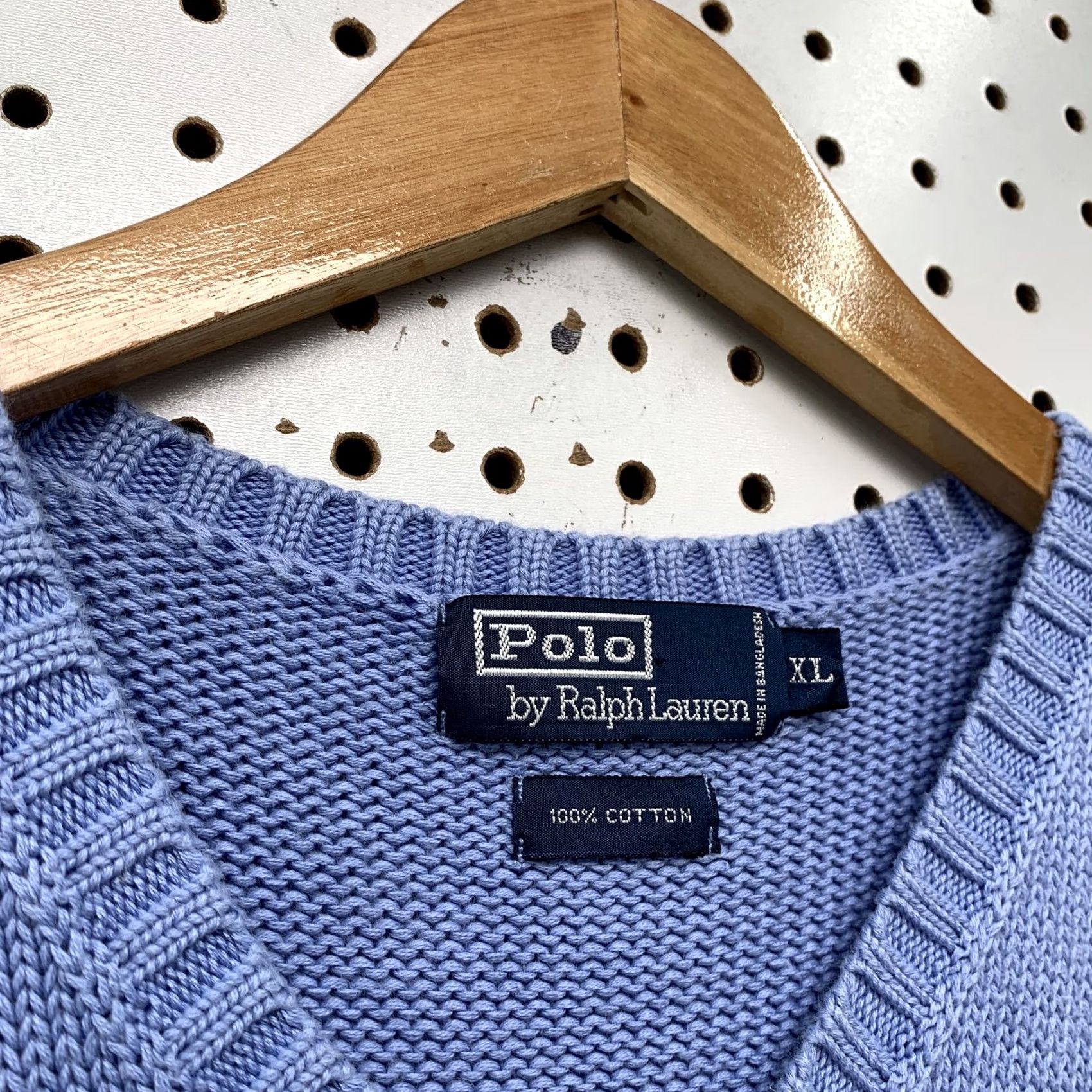 Polo Ralph Lauren Polo by Ralph Lauren Vest Sweater XL Blue Sleeveless V Neck Mens Size US L / EU 52-54 / 3 - 3 Thumbnail