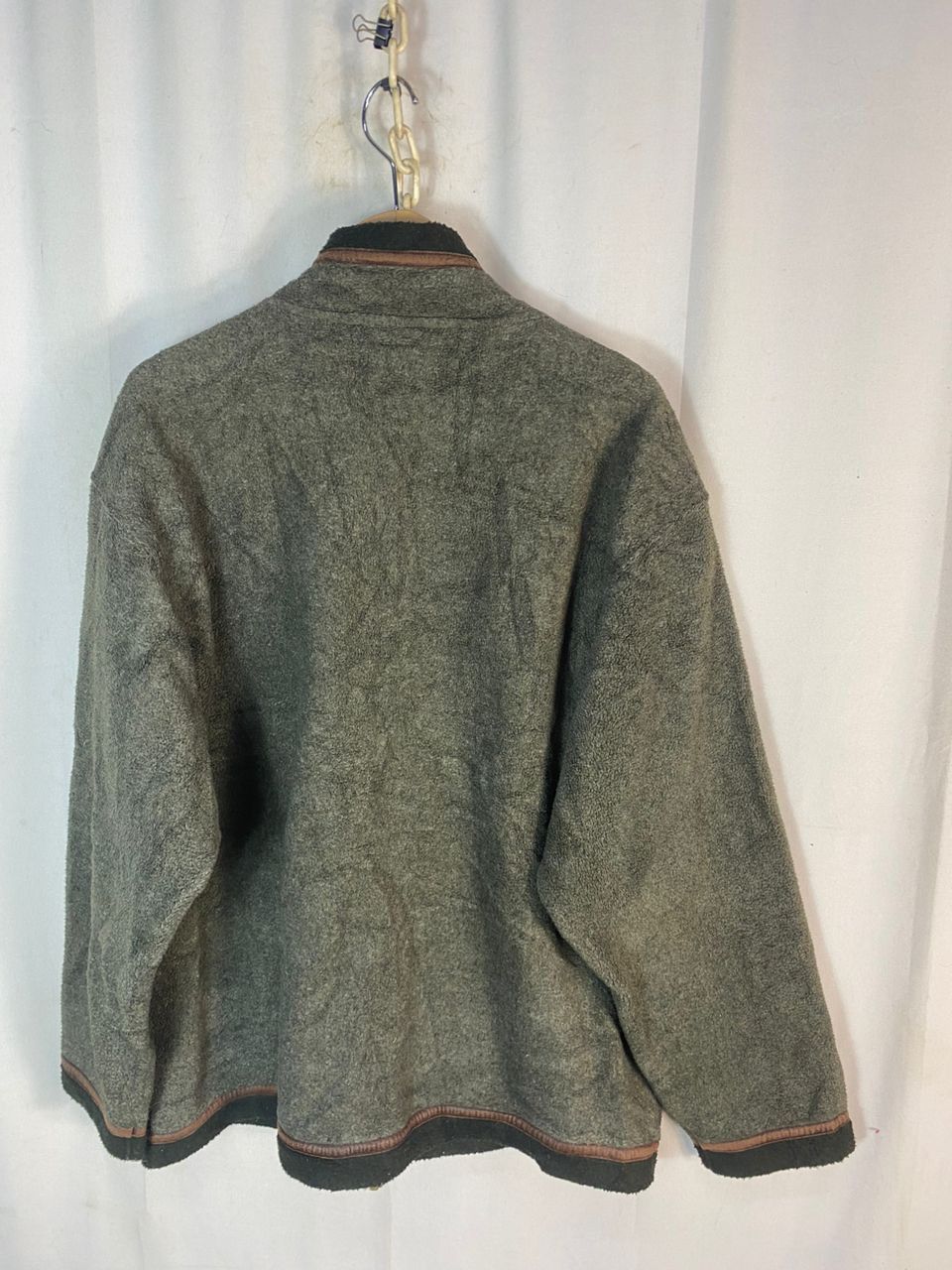 Japanese Brand × Vintage Vintage crocodile fleece zipper jacket Size US L / EU 52-54 / 3 - 9 Thumbnail