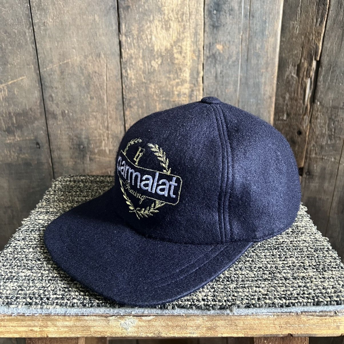 Vintage Vintage Parmalat F1 Racing Wool Hat Size ONE SIZE - 2 Thumbnail