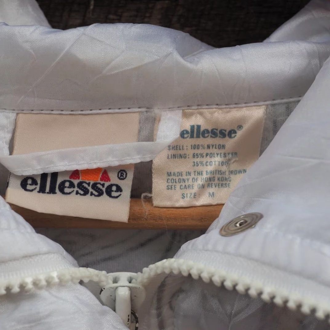 Ellesse VINTAGE Ellesse Jacket Womens 1990s Size M White Outerwear M Womens Jacket 1990s Ellesse White Women Mens Girls Size M / US 6-8 / IT 42-44 - 3 Thumbnail