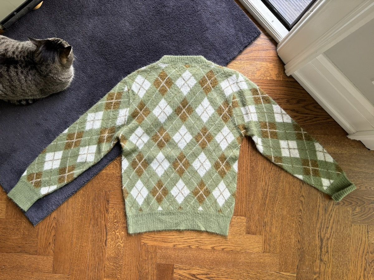 Japanese Brand × Vintage 1960s Argyle Sweater True Vintage Mohair Shag ACNE Crewneck Size US M / EU 48-50 / 2 - 11 Thumbnail