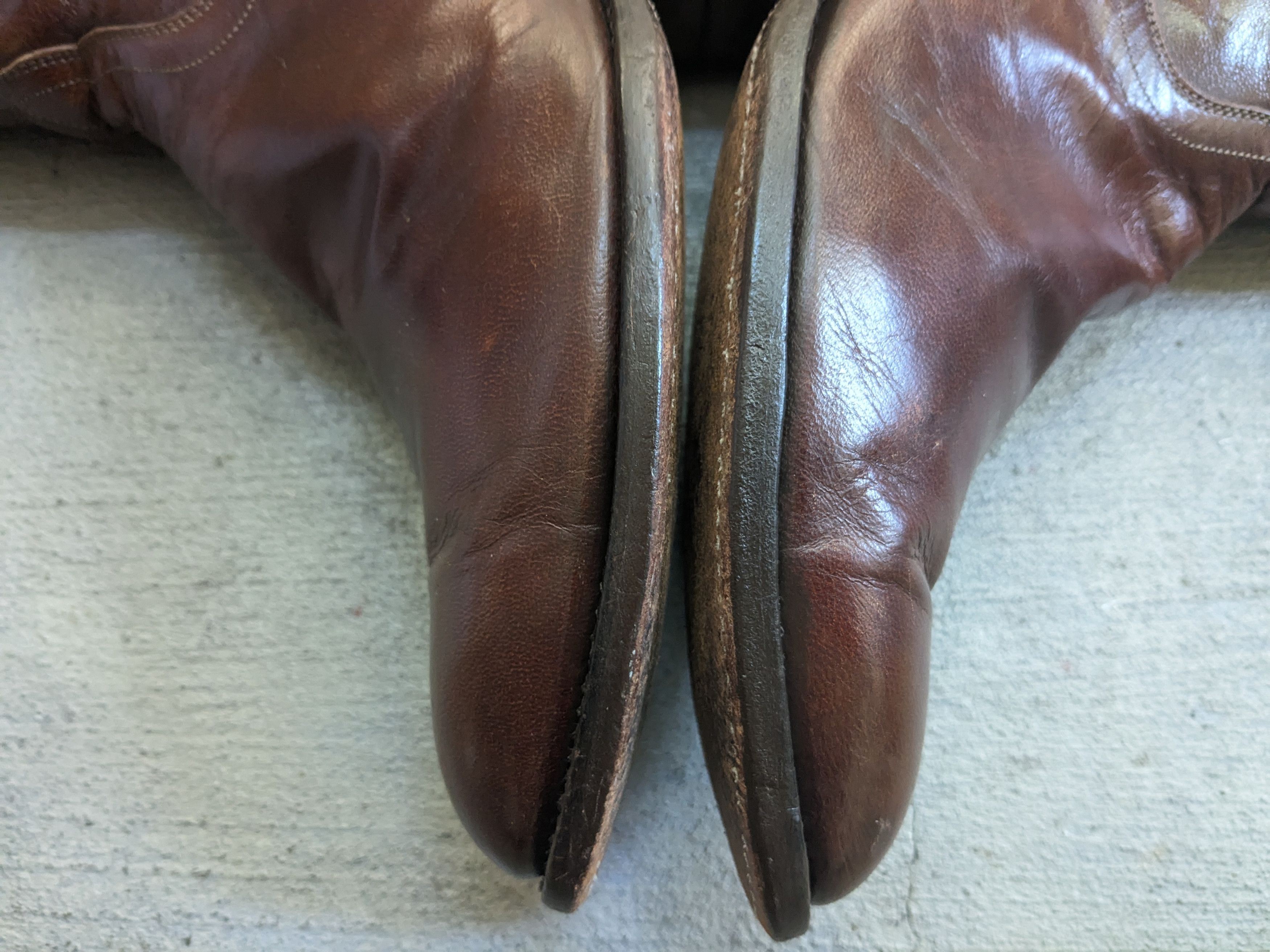Genuine Leather Tom Taylor Cowboy Boots 9.5 Brown Leather USA Botas Size US 9.5 / EU 42-43 - 12 Thumbnail