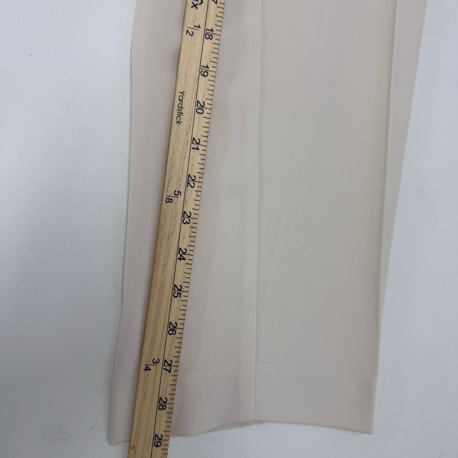 Marina Rinaldi Marina Rinaldi High Waist Slim Pant White/Ivory size 16 Size 38" / US 16 / IT 52 - 6 Thumbnail