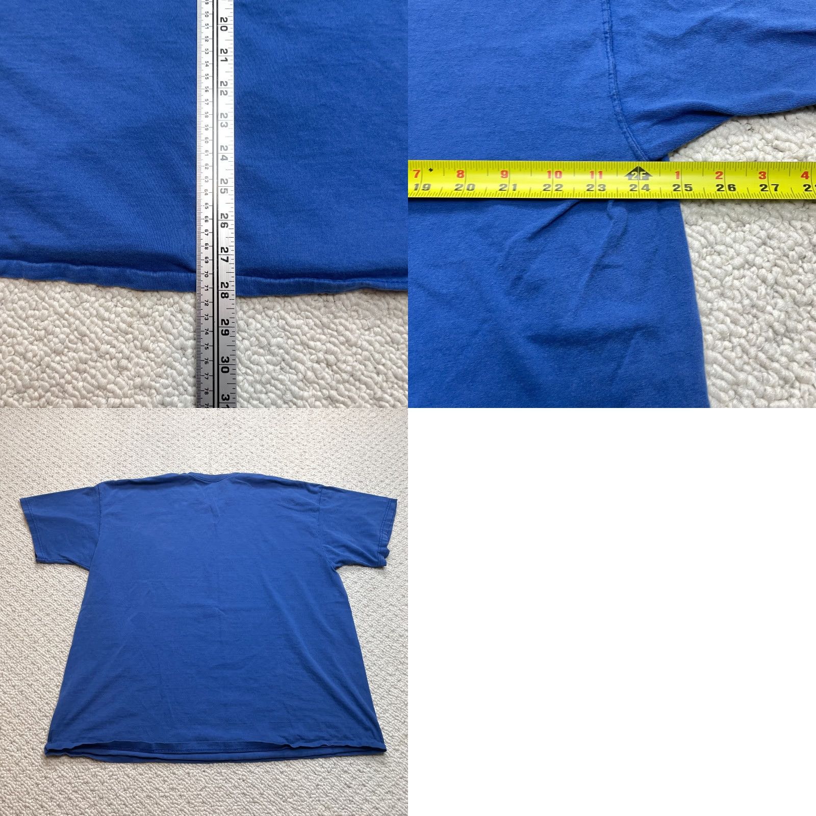 Fruit Of The Loom Fruit of the Loom Cotton Shirt Adult 2XL Blue Short Sleeve Crew Neck T-Shirt Mens Size US XXL / EU 58 / 5 - 8 Thumbnail