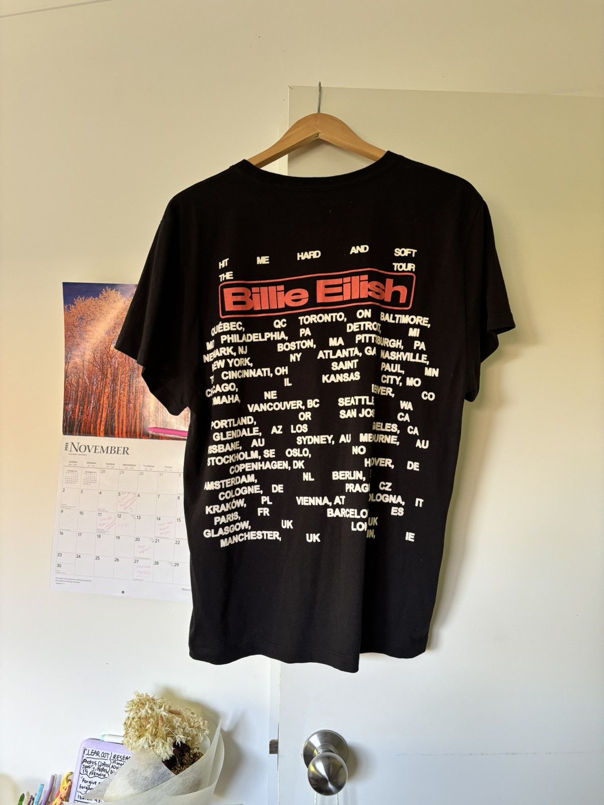 Billie Eilish Billie Eilish HMHAS Tour Merch Tee Size M / US 6-8 / IT 42-44 - 3 Thumbnail