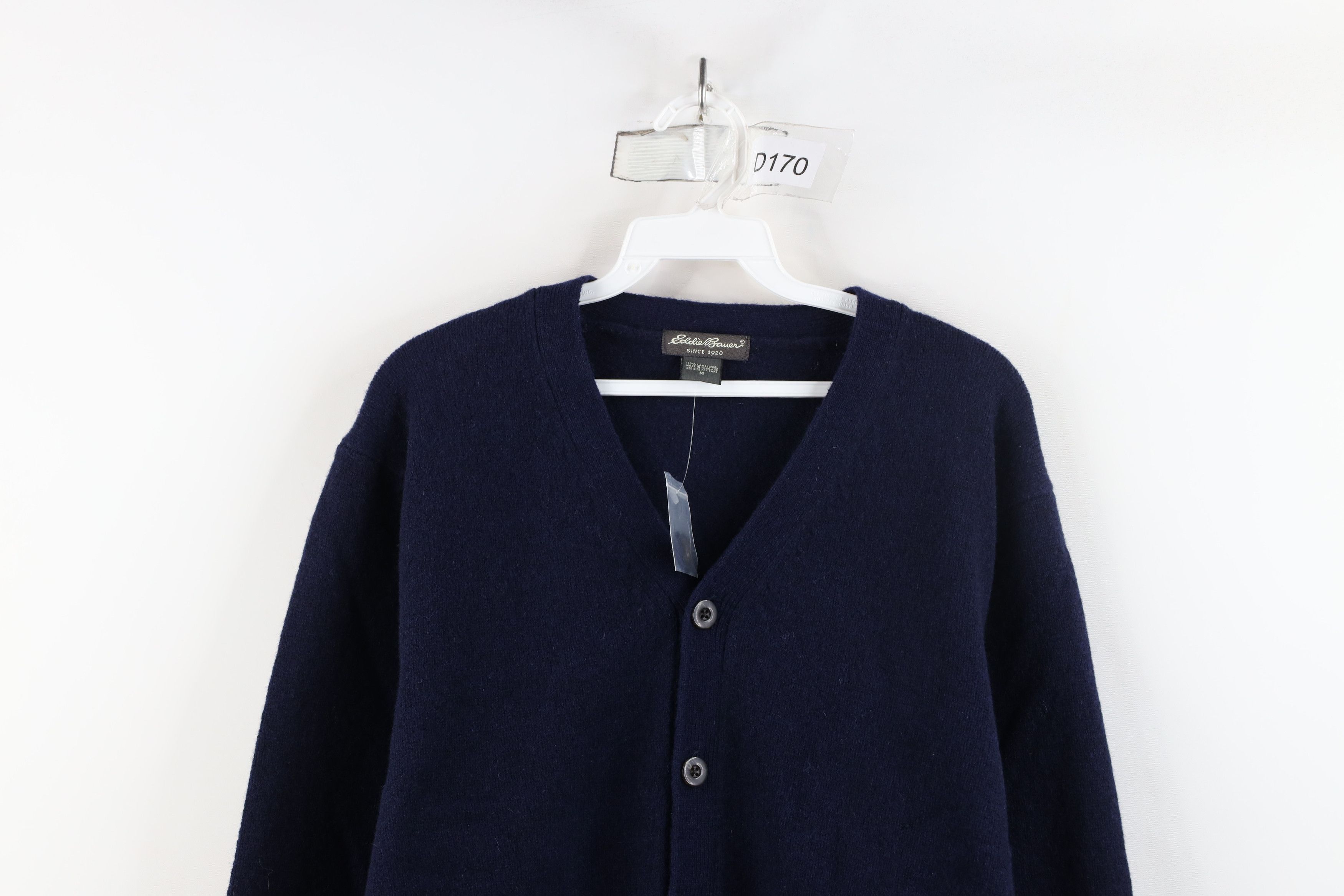 Eddie Bauer × Vintage Deadstock Vintage 90s Eddie Bauer Lambswool Cardigan Sweater Size US M / EU 48-50 / 2 - 2 Thumbnail