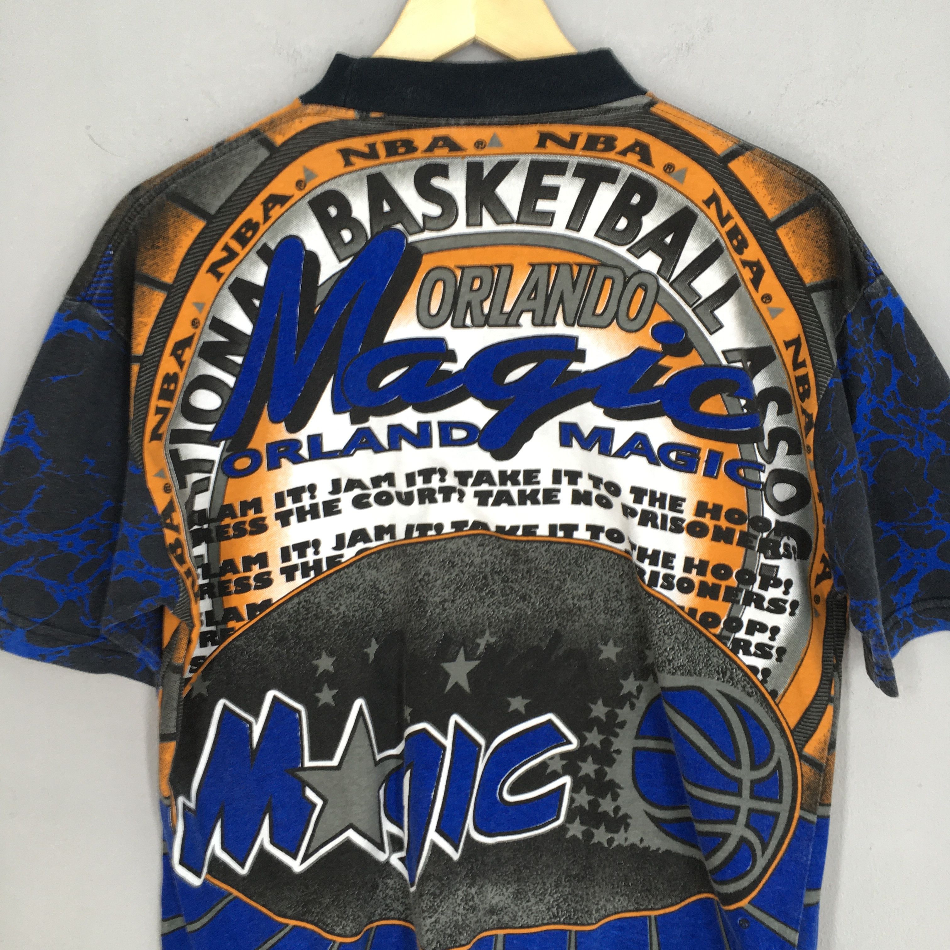 NBA 90's Orlando Magic Nba Basketball Overprinted Tshirt Small Size US S / EU 44-46 / 1 - 6 Thumbnail