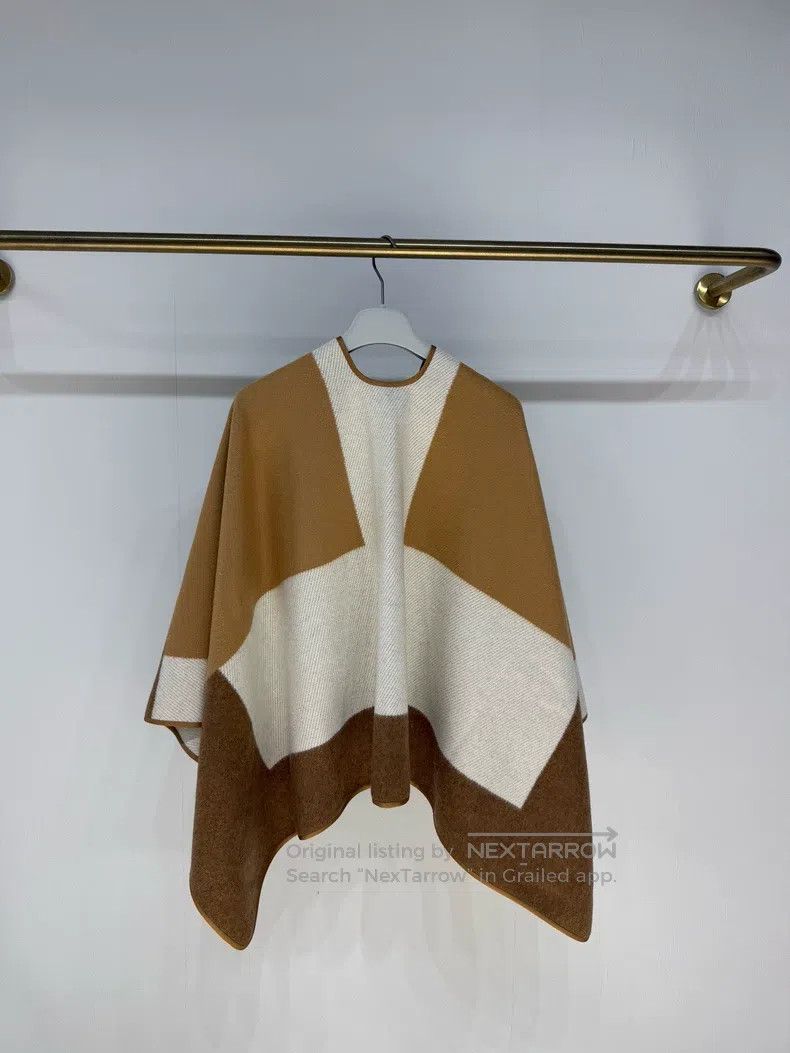 Hermes Hermes Color-blocked Cashmere Cloak Shawl Size M / US 6-8 / IT 42-44 - 2 Thumbnail