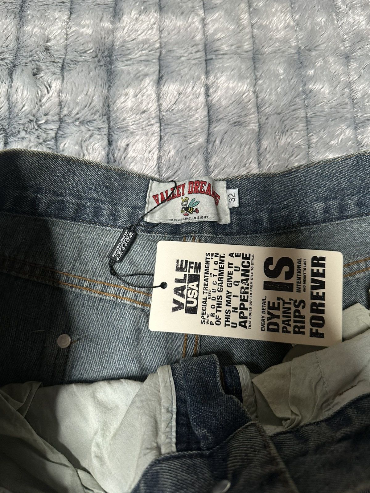 Vale Vale Glitch Denim Jeans Size US 32 / EU 48 - 4 Thumbnail