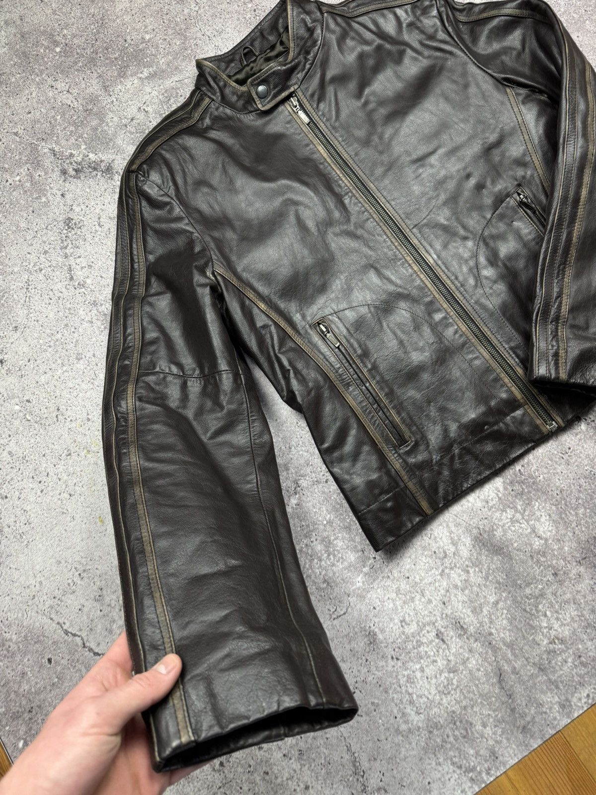 Vintage Vintage Brown Leather Jacket Acne Carol Christian Poell styl Size US M / EU 48-50 / 2 - 4 Thumbnail