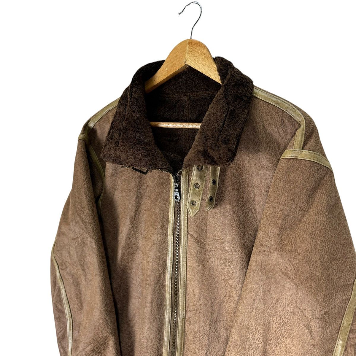 Japanese Brand × Tultex × Vintage ☀️TULTEX OUTDOOR B3 SYNTHETIC LEATHER JACKET Size US L / EU 52-54 / 3 - 8 Thumbnail