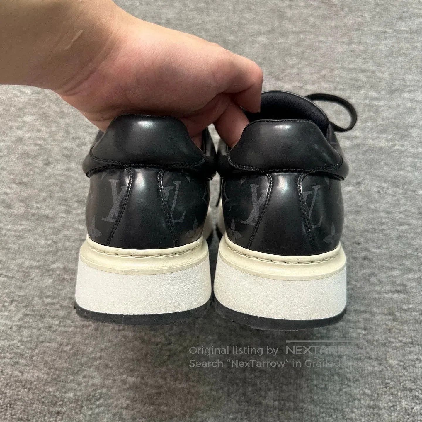 Louis Vuitton louis vuitton black gradient sneakers size 39.5. Size US 8.5 / EU 41-42 - 5 Thumbnail