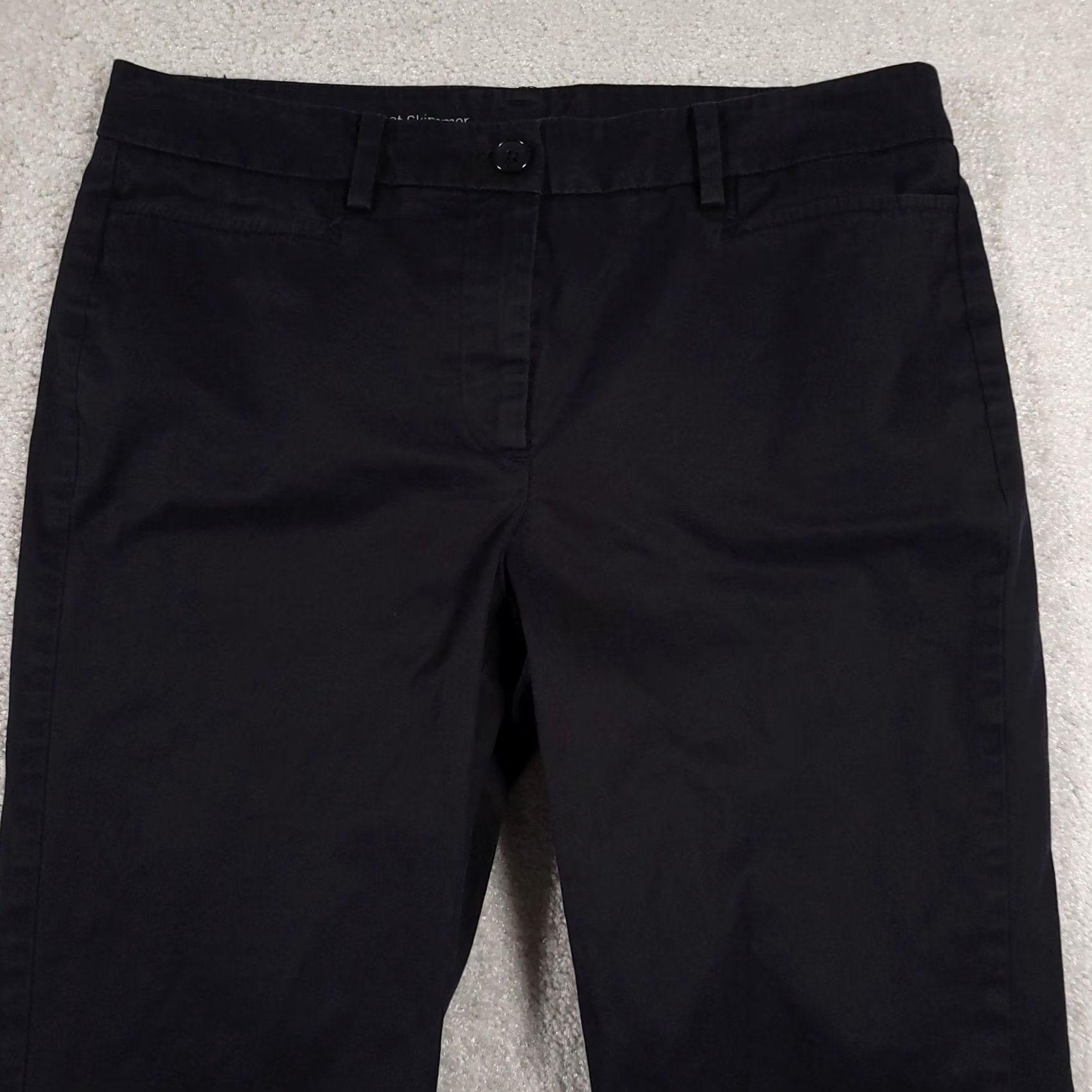 Talbots Talbots Pants Womens 6 Blue Perfect Skimmer Cropped Stretch Cotton Blend Casual Size 28" / US 6 / IT 42 - 3 Thumbnail