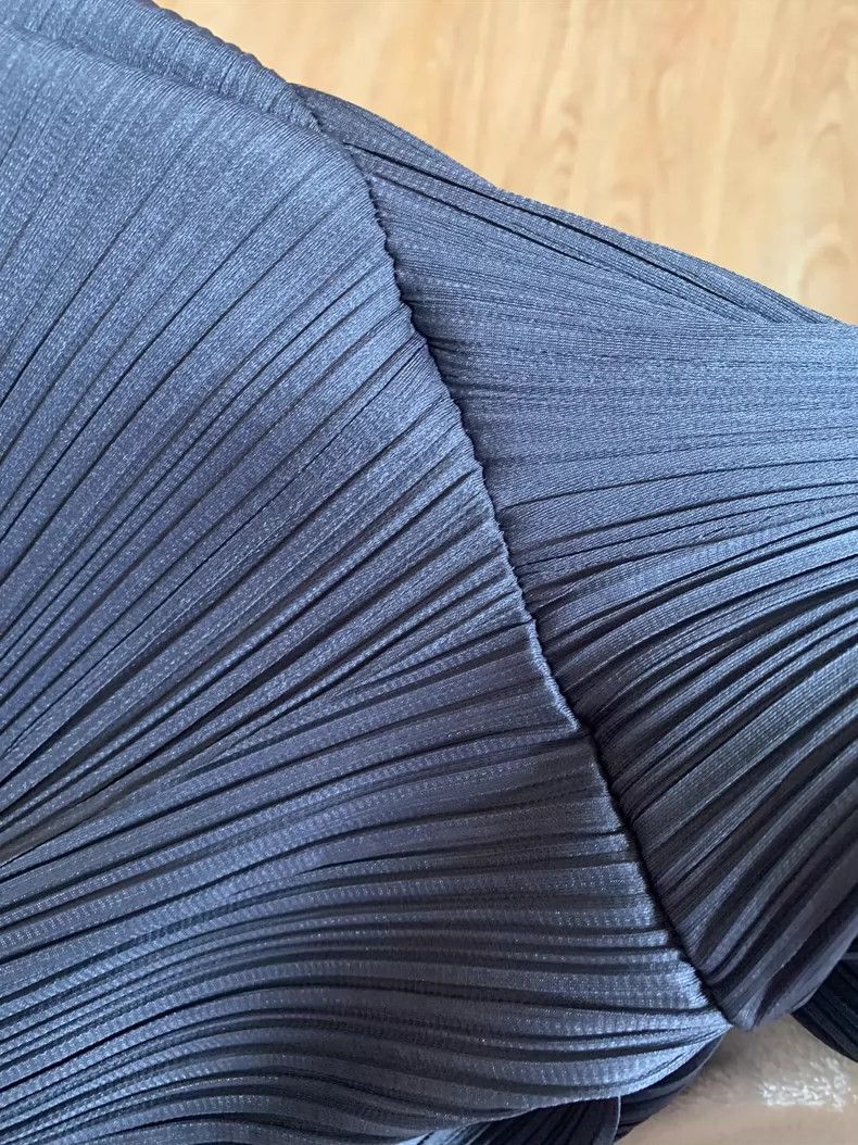 Issey Miyake issey miyake size:2 Slightly flared wide-leg pants 2505-Ne Size US 26 / EU 42 - 3 Thumbnail