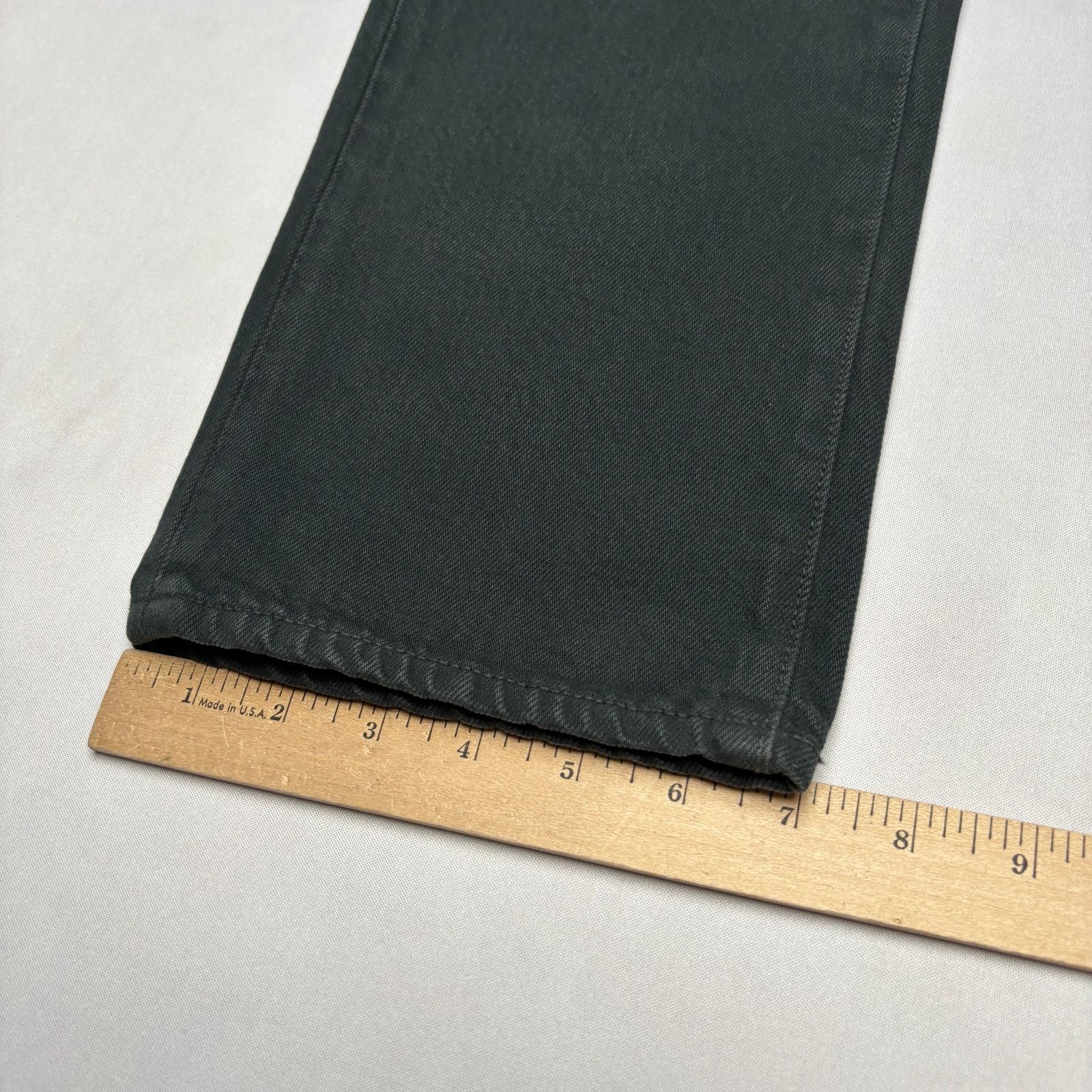 Sid Mashburn $195 Sid Mashburn Straight Leg Jeans Men's 33x32 Black Denim Size US 33 - 9 Thumbnail
