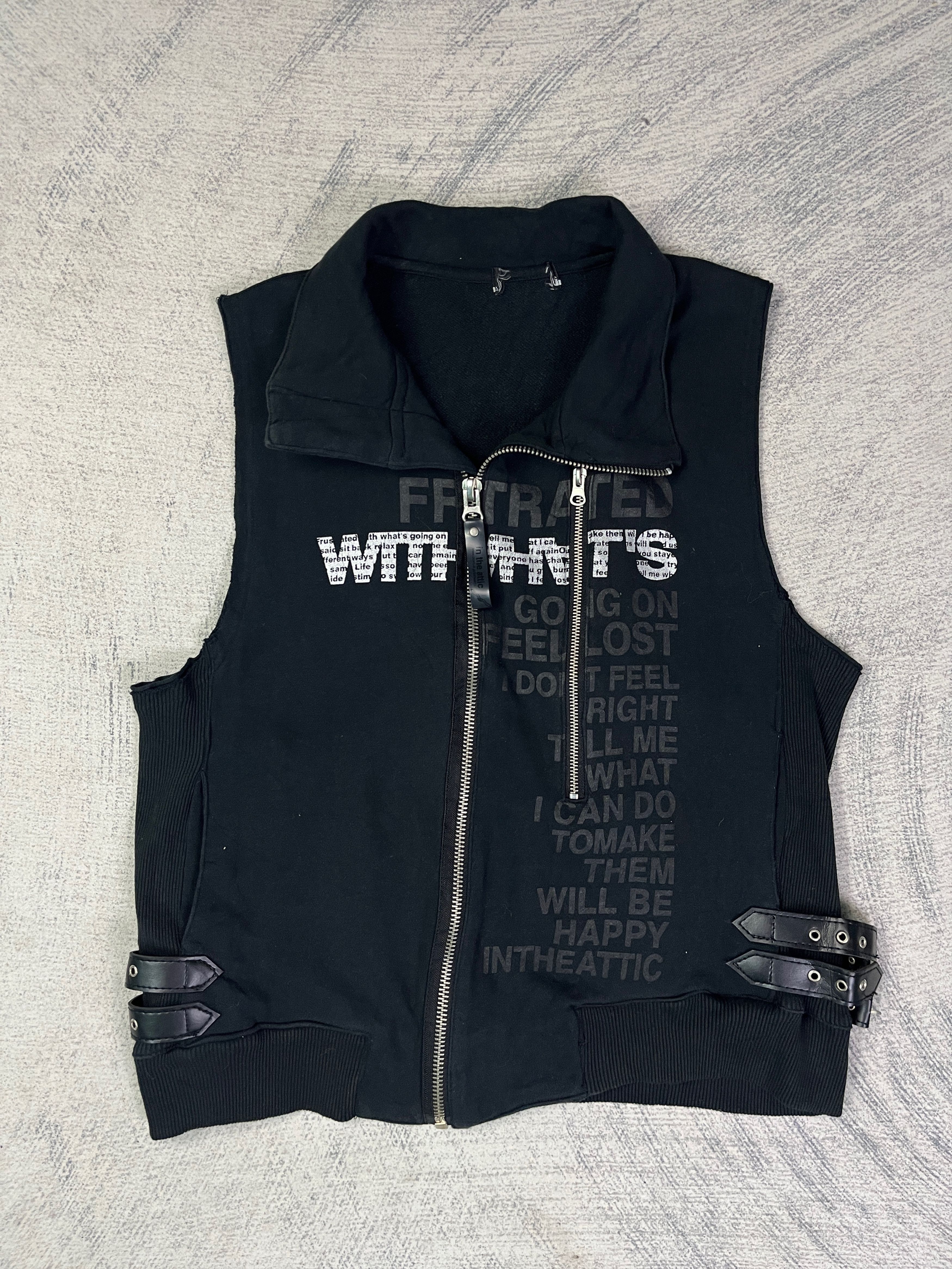 In The Attic Poem Vkei Style Asymmetrical Sleeveless Jacket Seditionaries Size US M / EU 48-50 / 2 - 1 Thumbnail