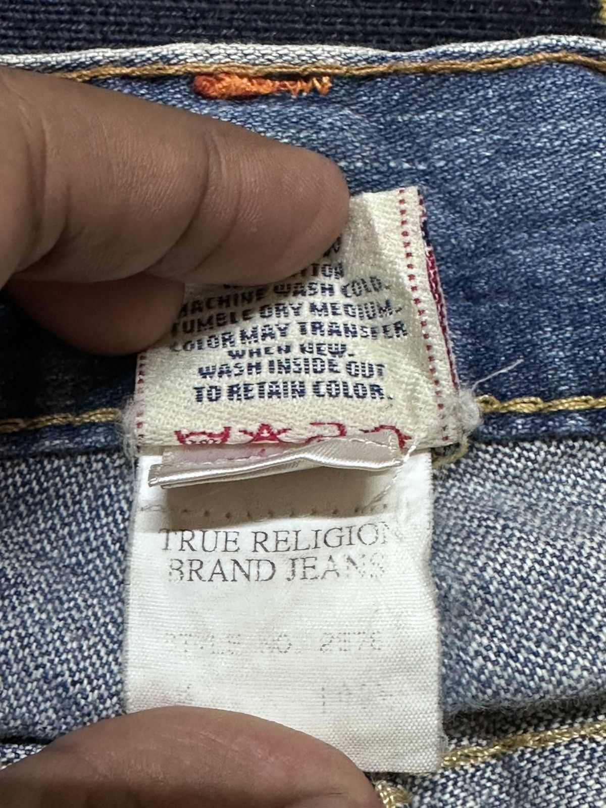True Religion Vintage True Religion Joey Flare Twist Leg Distressed Denim Size US 31 - 10 Thumbnail