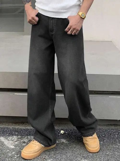 Japanese Brand × Vintage Baggy Washed Jeans Street Size US 34 / EU 50 - 2 Thumbnail