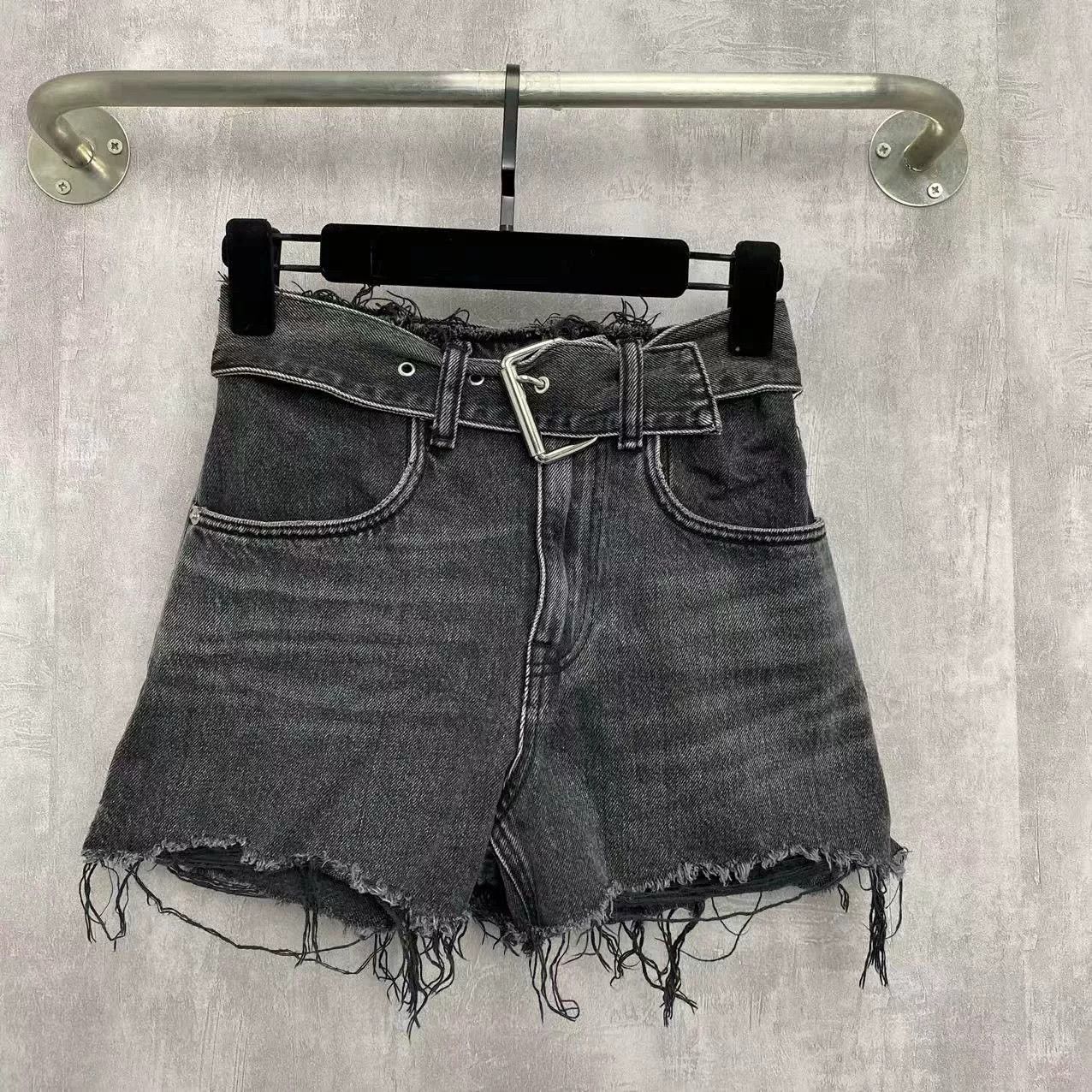 Alexander Wang Alexander Wang Distressed Denim Shorts Size 24" / US 00 / IT 34 - 1 Thumbnail