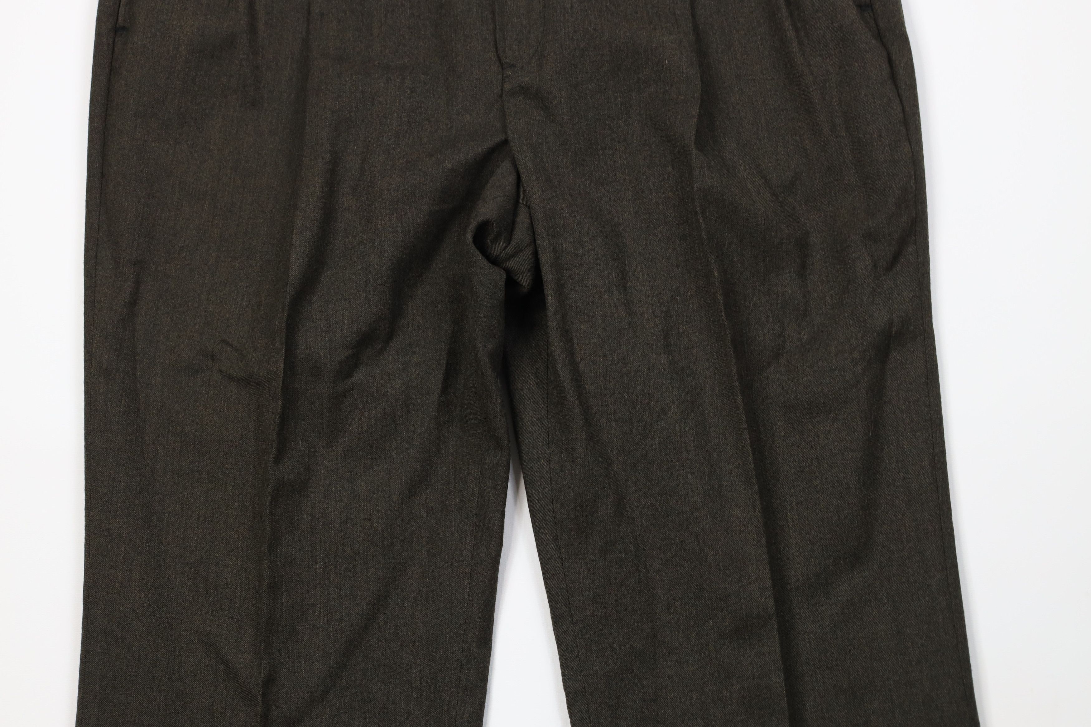 Vintage Vintage 90s Streetwear Knit Wide Leg Chino Pants Green USA Size US 36 / EU 52 - 3 Thumbnail